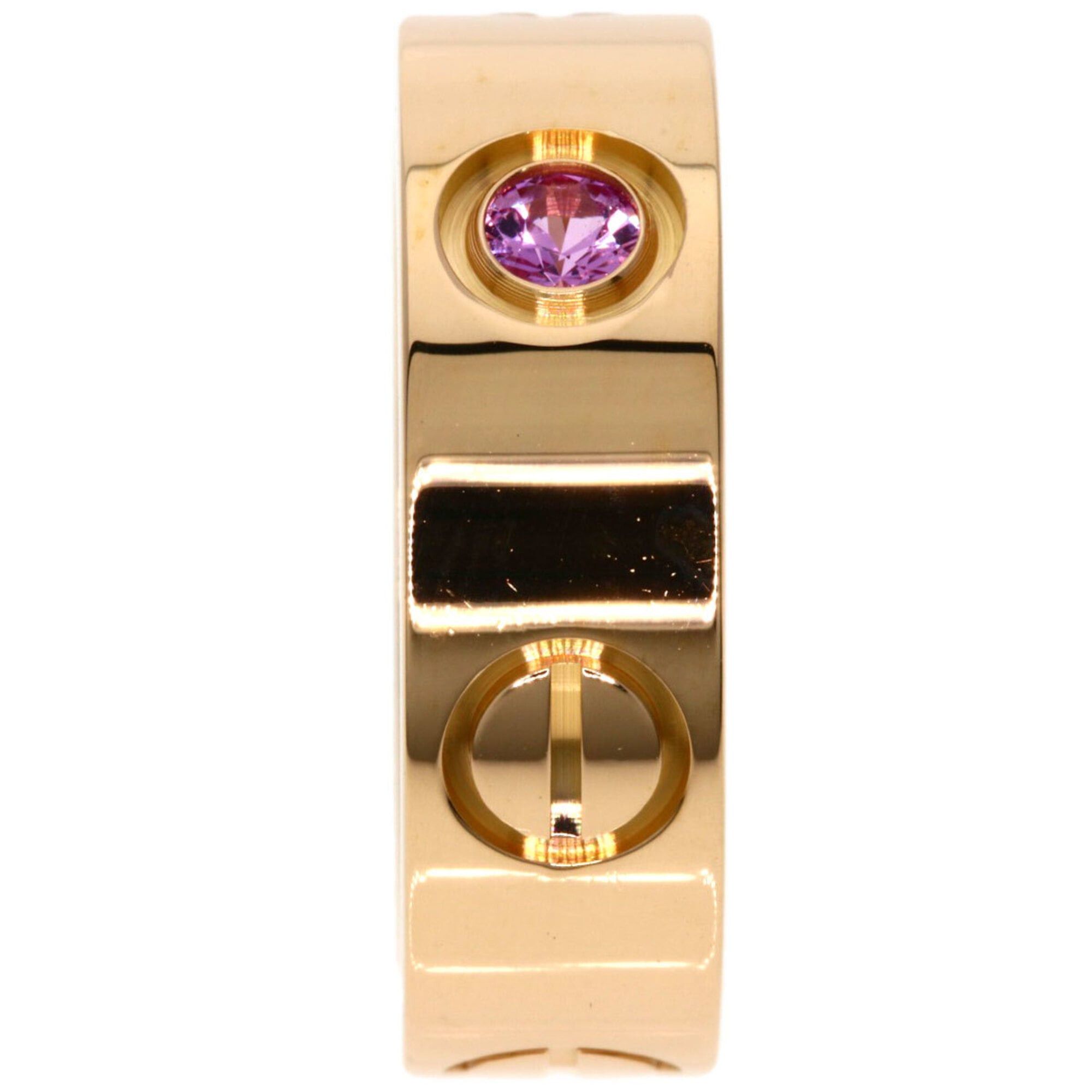 Cartier Cartier Love Ring, 1P Pink Sapphire, Size 45, 18K Gold, Women's CARTIER Size ONE SIZE - 3 Thumbnail