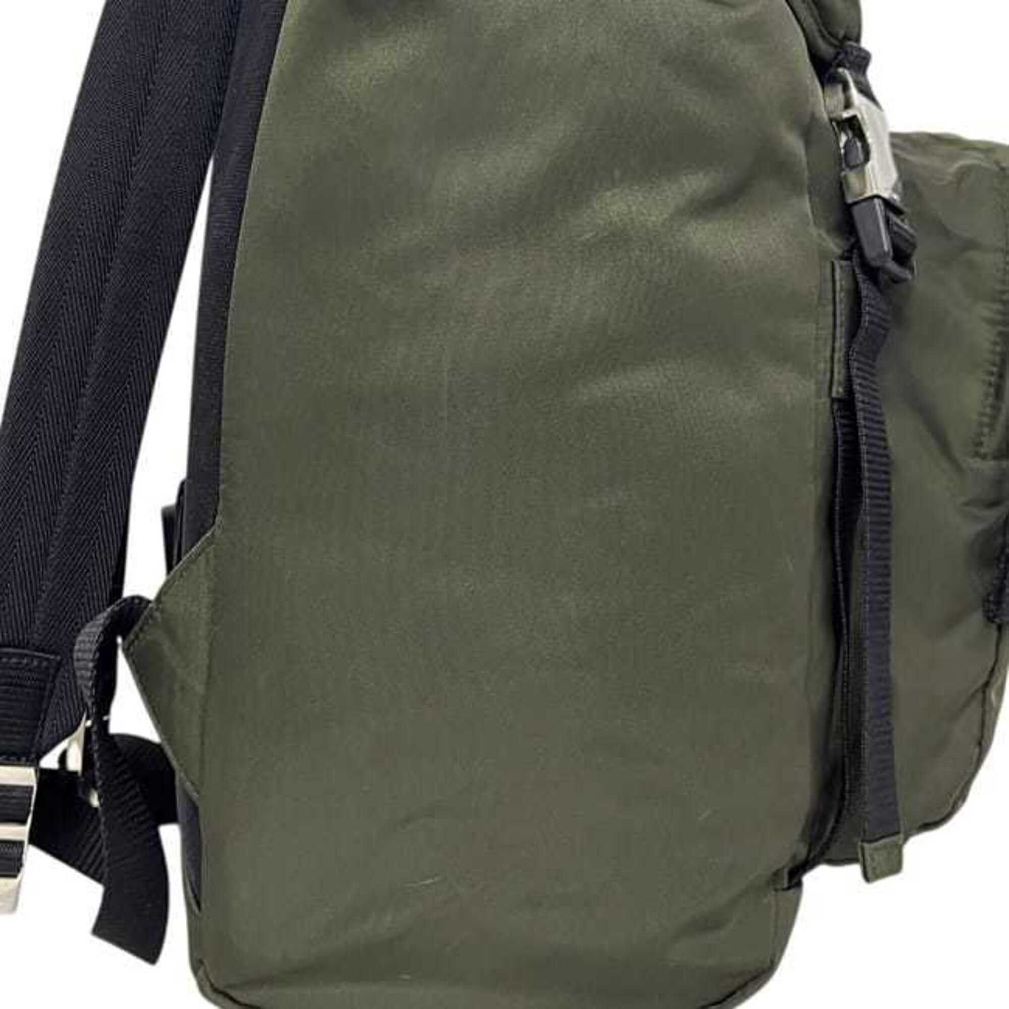 Prada Prada Backpack, Rucksack, Khaki Green, MIMETICO Tessuto MONTAGN V135, Nylon Leather, 164 PRADA Size ONE SIZE - 10 Thumbnail