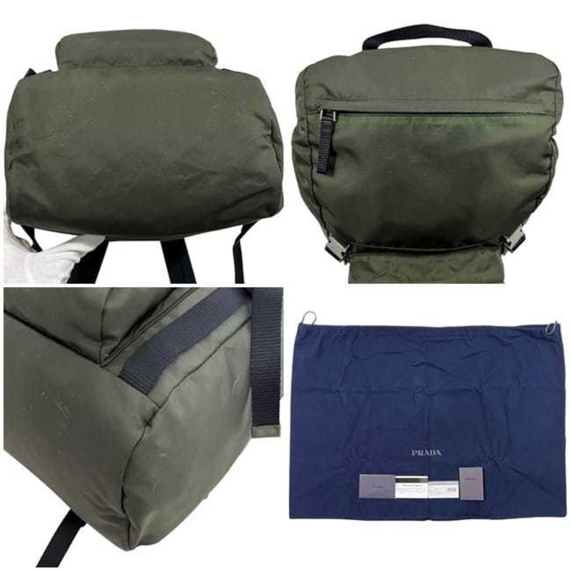 Prada Prada Backpack, Rucksack, Khaki Green, MIMETICO Tessuto MONTAGN V135, Nylon Leather, 164 PRADA Size ONE SIZE - 8 Thumbnail