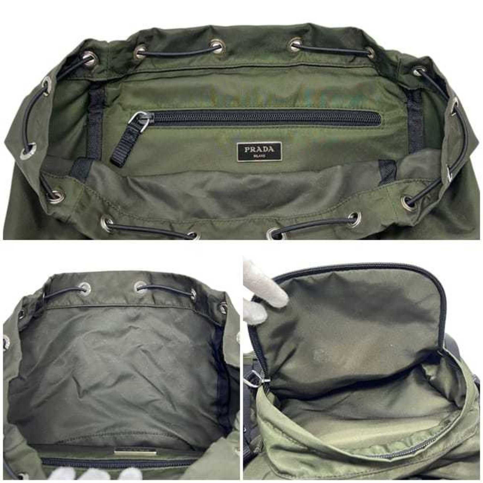 Prada Prada Backpack, Rucksack, Khaki Green, MIMETICO Tessuto MONTAGN V135, Nylon Leather, 164 PRADA Size ONE SIZE - 6 Thumbnail