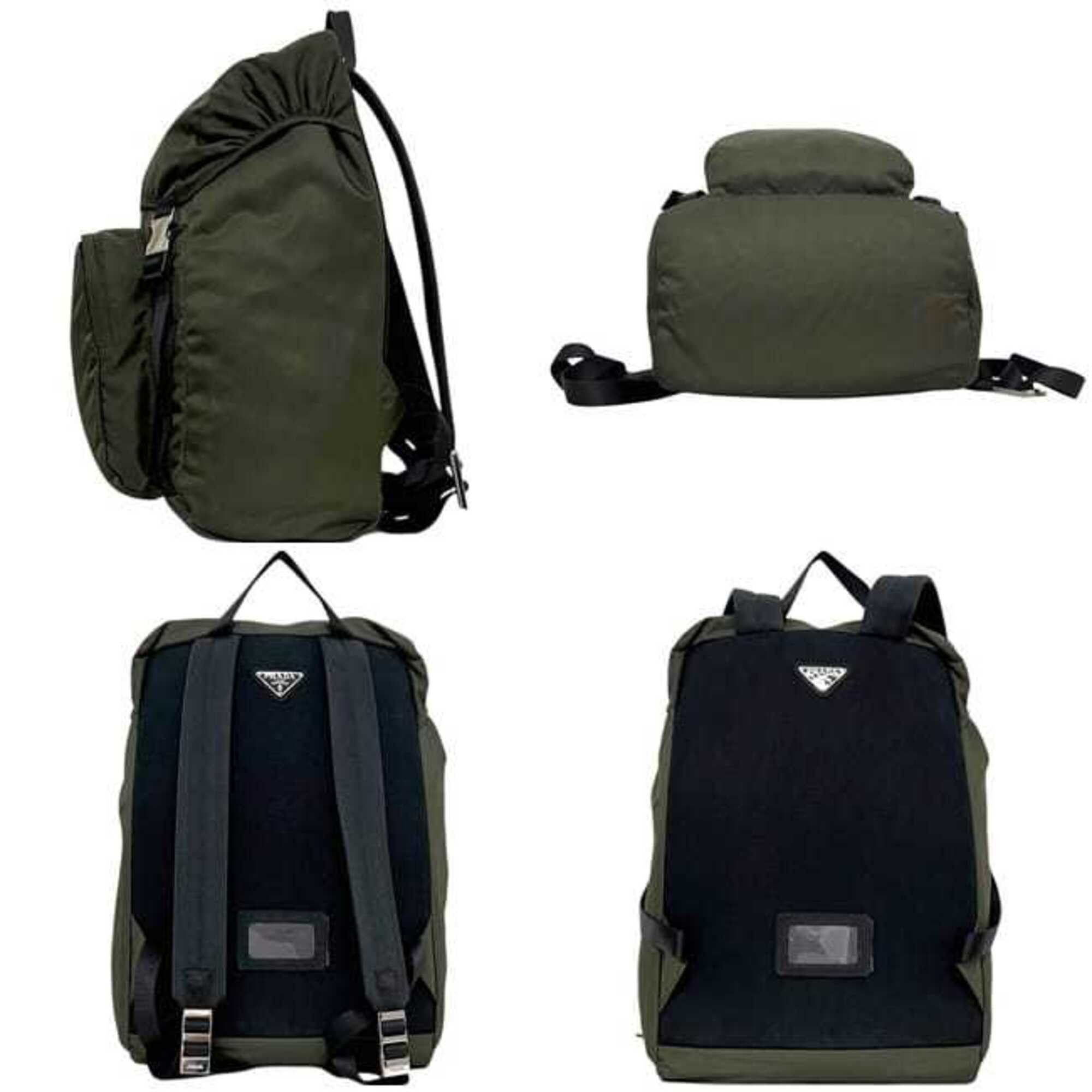 Prada Prada Backpack, Rucksack, Khaki Green, MIMETICO Tessuto MONTAGN V135, Nylon Leather, 164 PRADA Size ONE SIZE - 4 Thumbnail