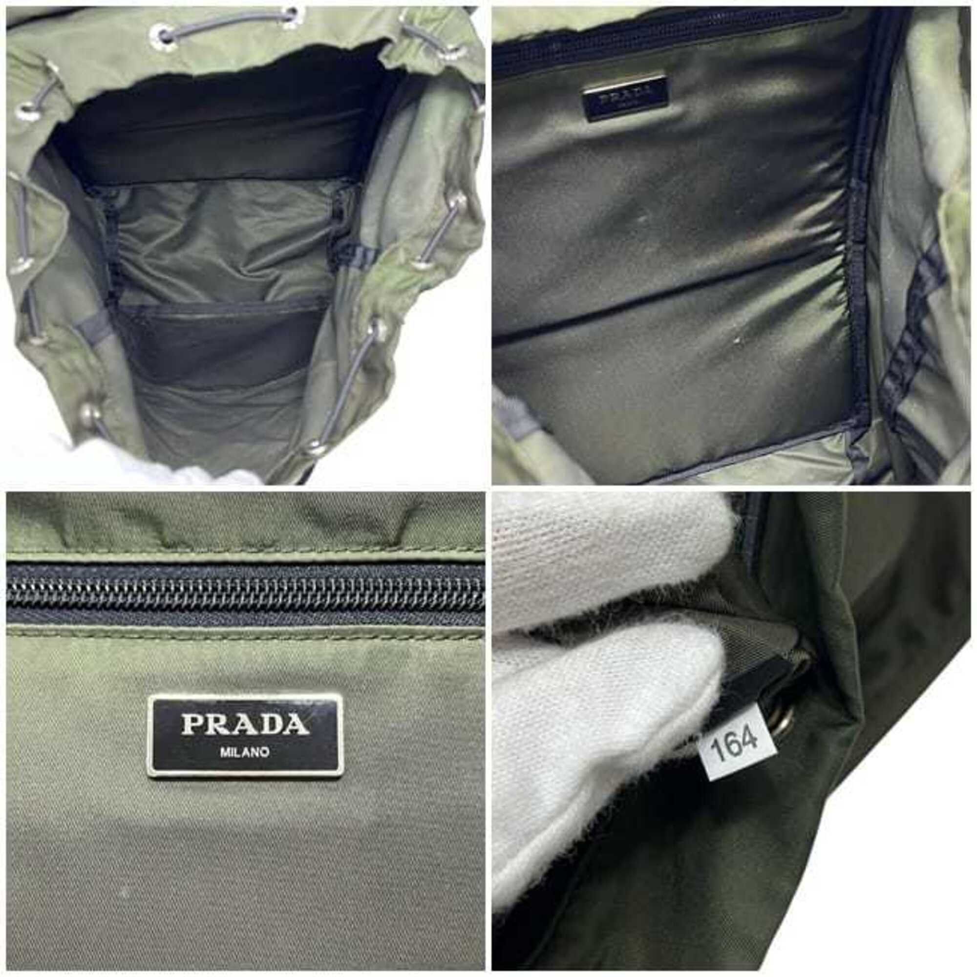 Prada Prada Backpack, Rucksack, Khaki Green, MIMETICO Tessuto MONTAGN V135, Nylon Leather, 164 PRADA Size ONE SIZE - 5 Thumbnail