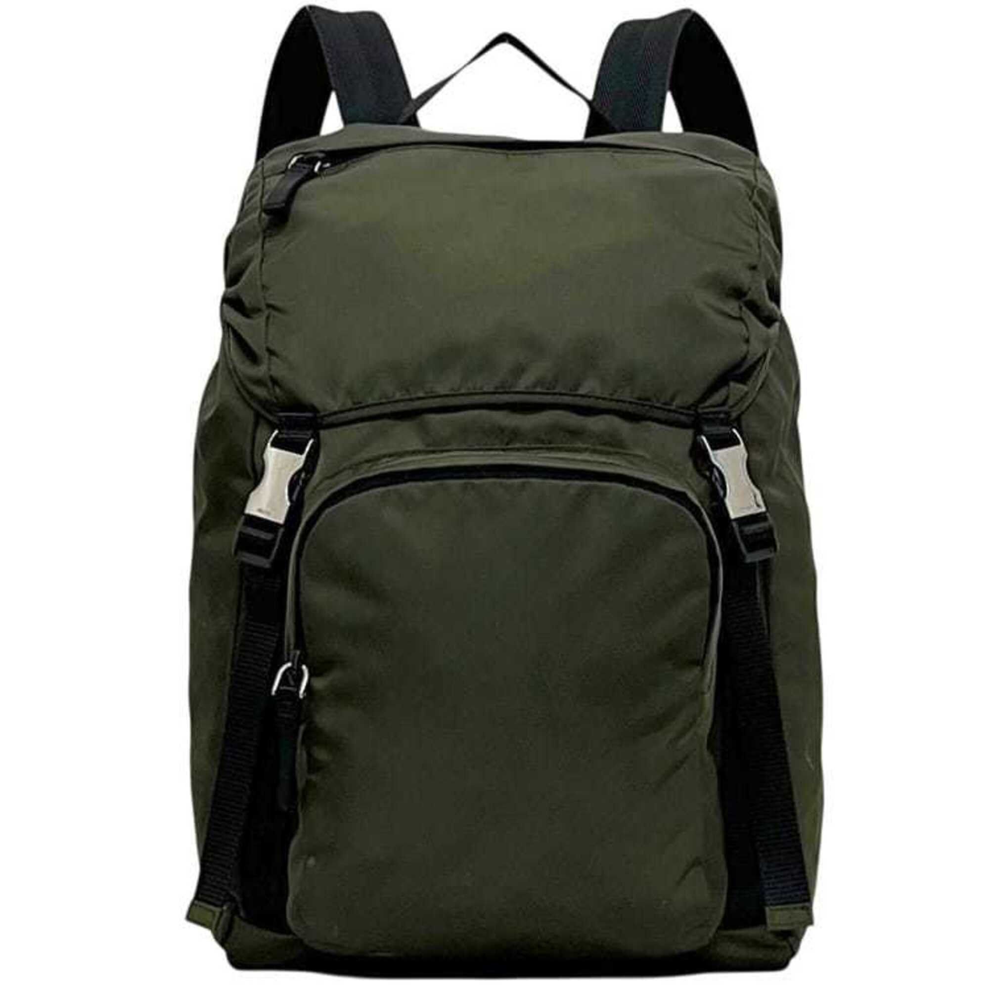 Prada Prada Backpack, Rucksack, Khaki Green, MIMETICO Tessuto MONTAGN V135, Nylon Leather, 164 PRADA Size ONE SIZE - 2 Thumbnail