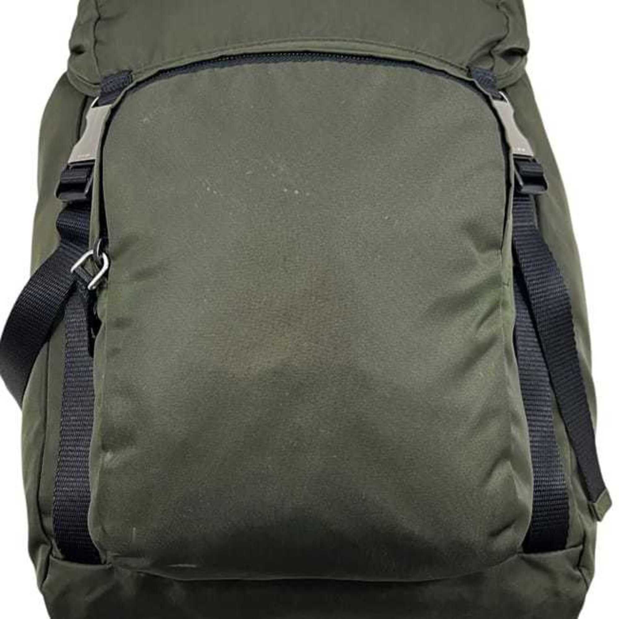 Prada Prada Backpack, Rucksack, Khaki Green, MIMETICO Tessuto MONTAGN V135, Nylon Leather, 164 PRADA Size ONE SIZE - 11 Thumbnail