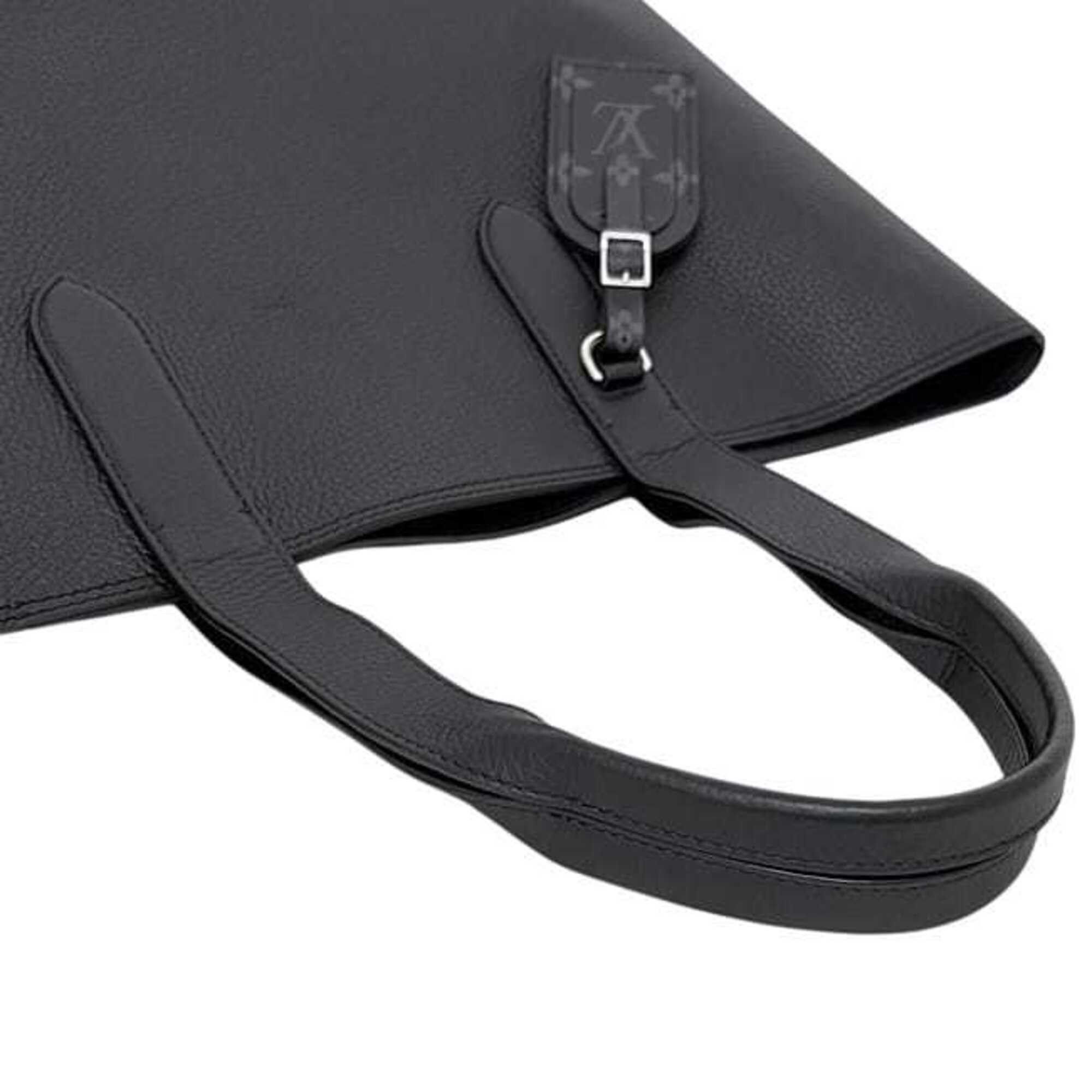 Louis Vuitton Louis Vuitton Cabas Voyage Tote Bag, Black Noir, M53240, Taurillon Leather, UB4210 LOUIS VUITTON Size ONE SIZE - 11 Thumbnail