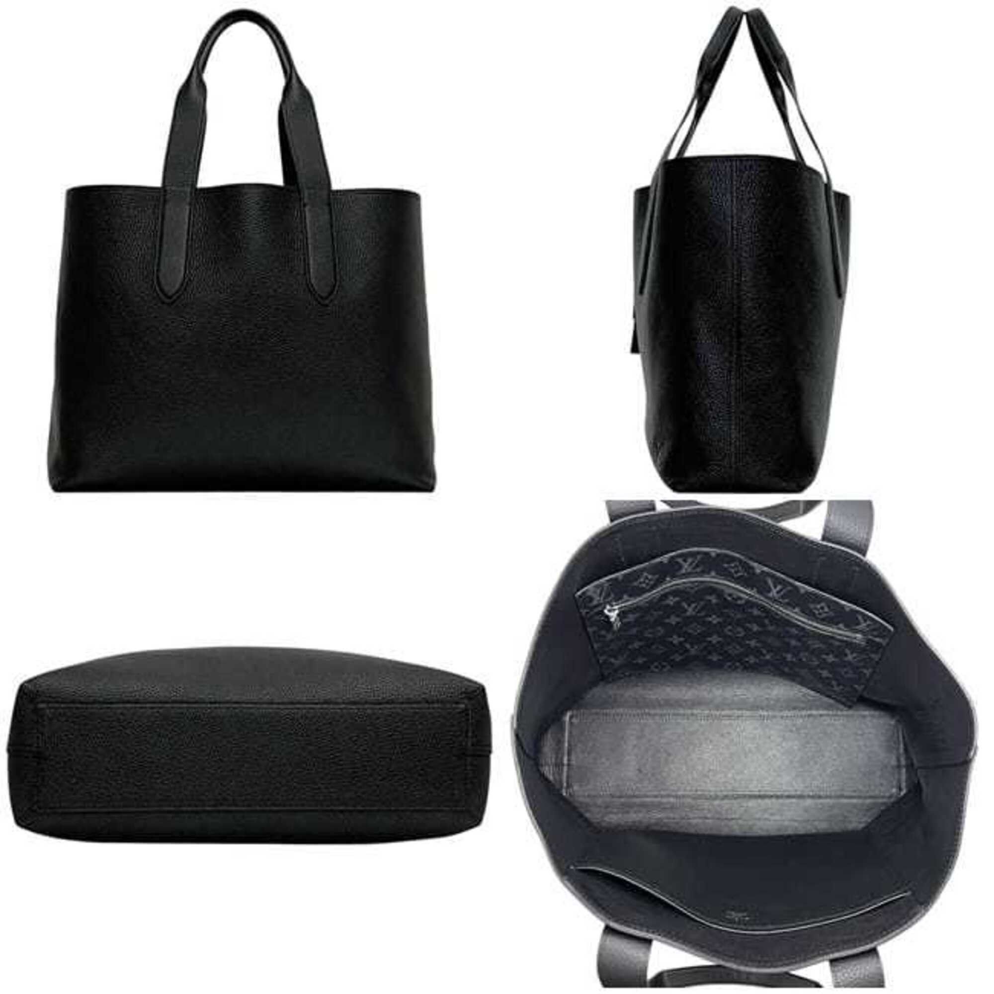 Louis Vuitton Louis Vuitton Cabas Voyage Tote Bag, Black Noir, M53240, Taurillon Leather, UB4210 LOUIS VUITTON Size ONE SIZE - 3 Thumbnail