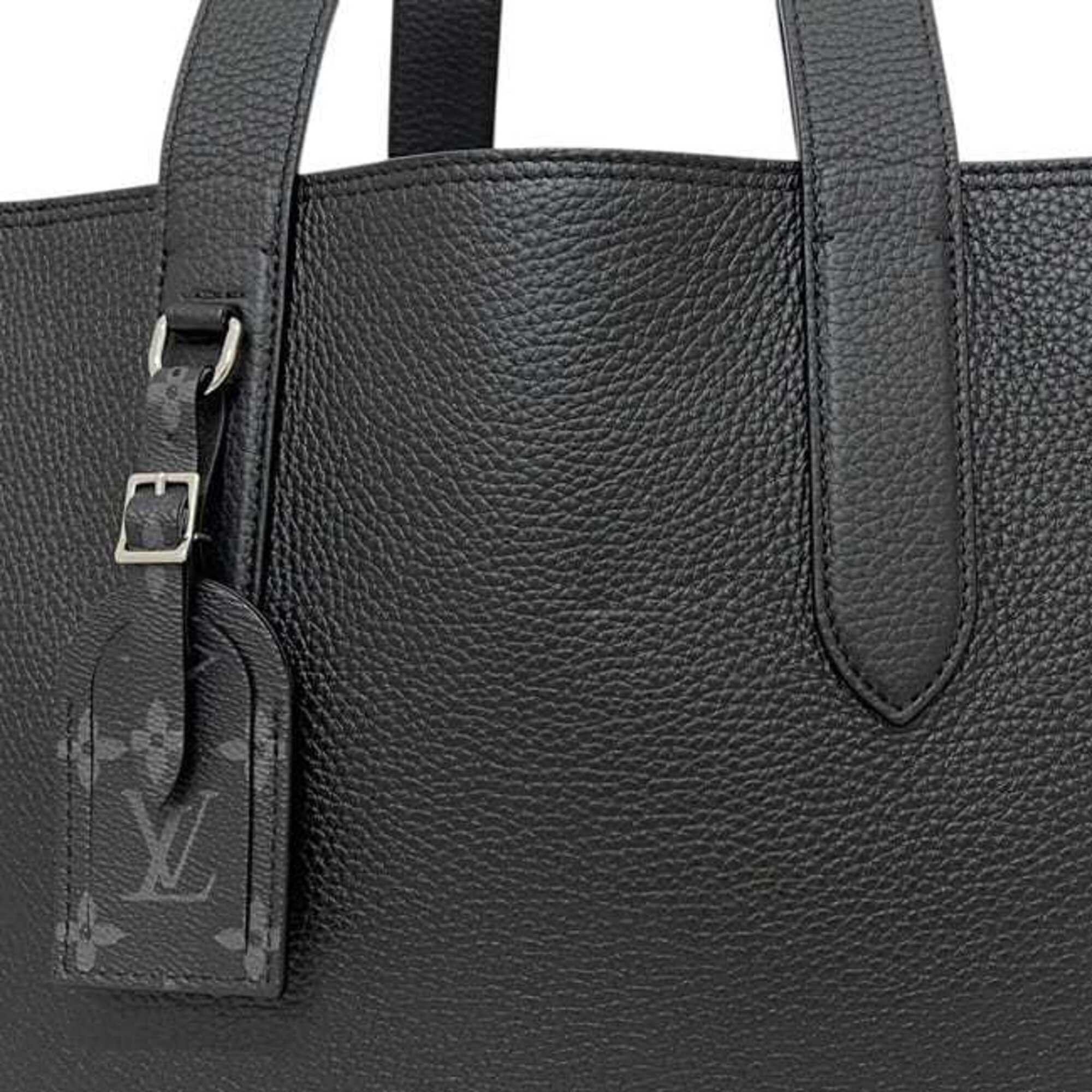 Louis Vuitton Louis Vuitton Cabas Voyage Tote Bag, Black Noir, M53240, Taurillon Leather, UB4210 LOUIS VUITTON Size ONE SIZE - 5 Thumbnail