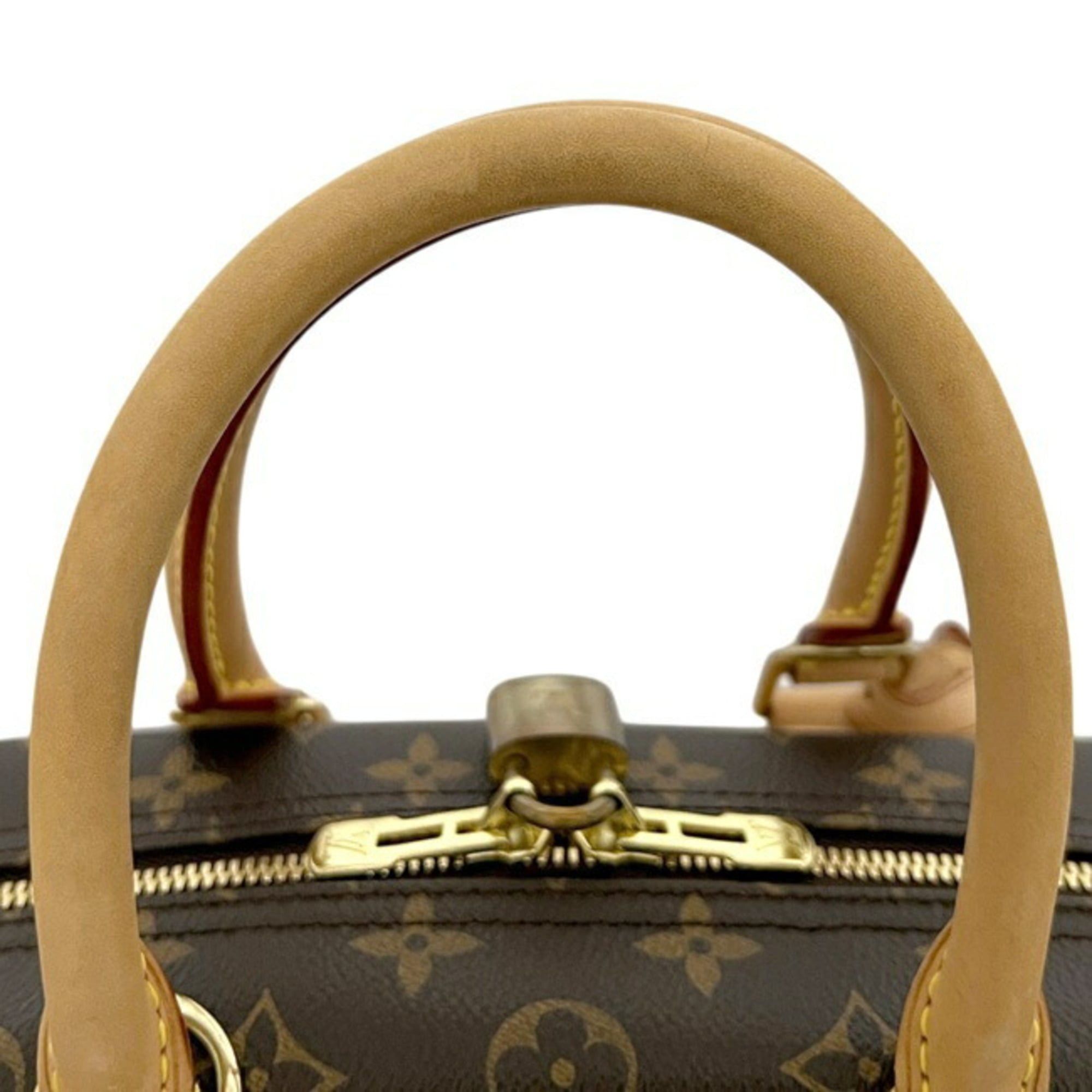Louis Vuitton Louis Vuitton Deauville Bowling Vanity Handbag, Brown, Monogram M47270, Canvas, Natural Leather, SP2027 LOUIS VUITTON Size ONE SIZE - 10 Thumbnail