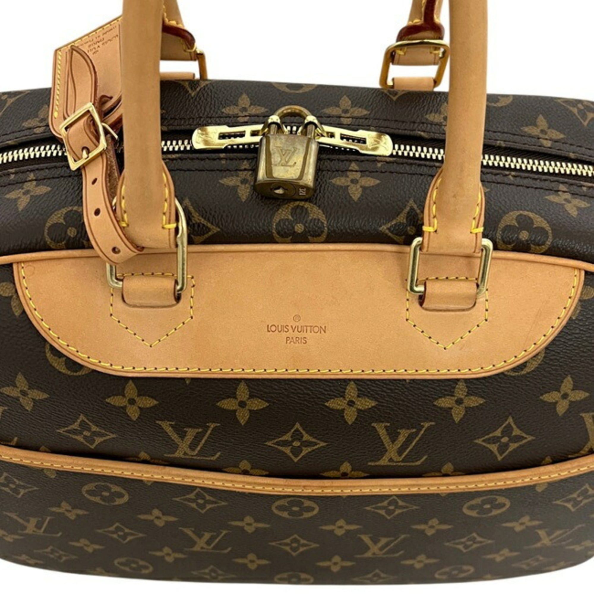 Louis Vuitton Louis Vuitton Deauville Bowling Vanity Handbag, Brown, Monogram M47270, Canvas, Natural Leather, SP2027 LOUIS VUITTON Size ONE SIZE - 8 Thumbnail