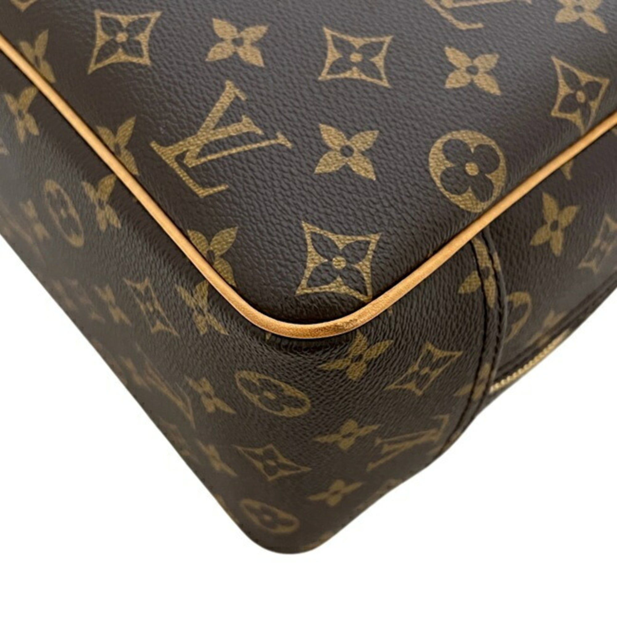 Louis Vuitton Louis Vuitton Deauville Bowling Vanity Handbag, Brown, Monogram M47270, Canvas, Natural Leather, SP2027 LOUIS VUITTON Size ONE SIZE - 6 Thumbnail