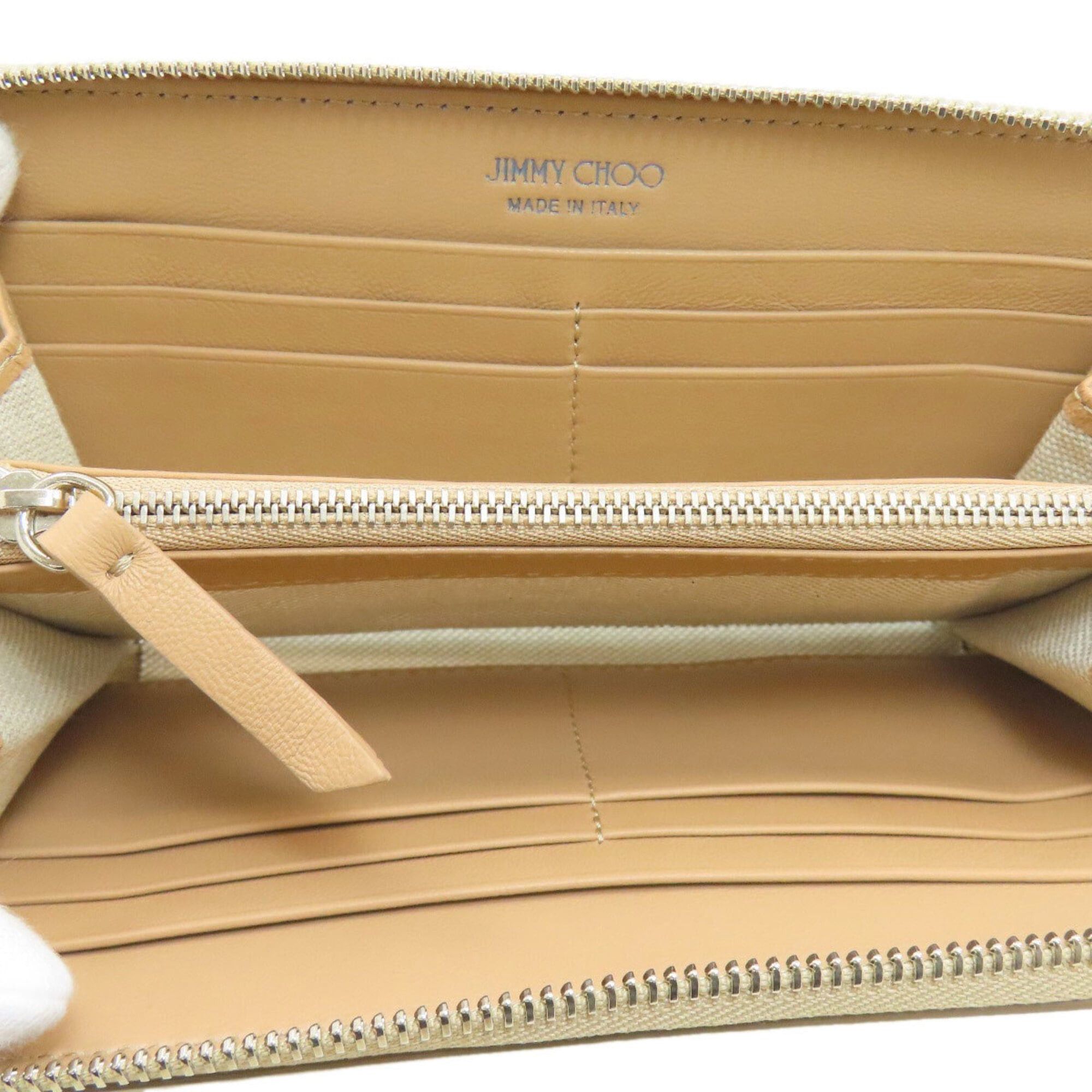 Jimmy Choo Jimmy Choo Round Zip Long Wallet Leather Women's Size ONE SIZE - 4 Thumbnail