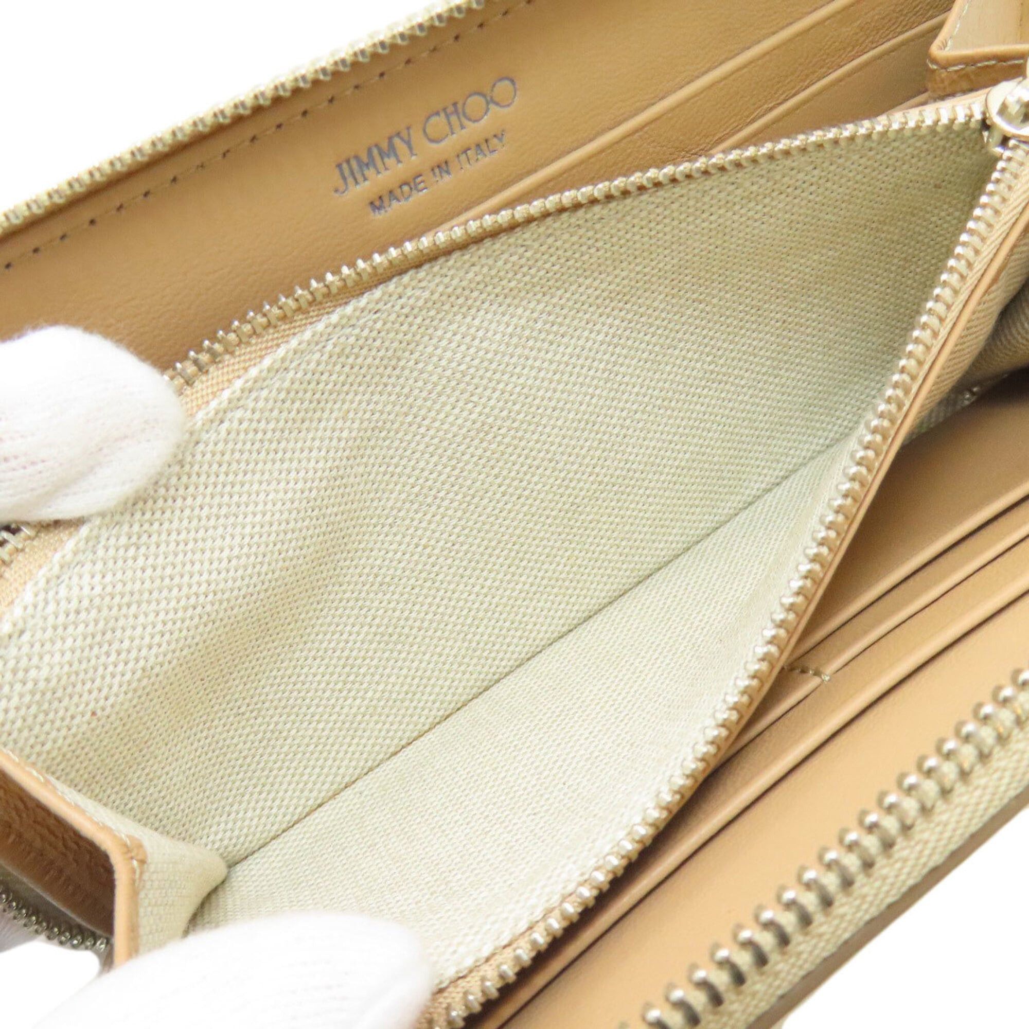Jimmy Choo Jimmy Choo Round Zip Long Wallet Leather Women's Size ONE SIZE - 5 Thumbnail