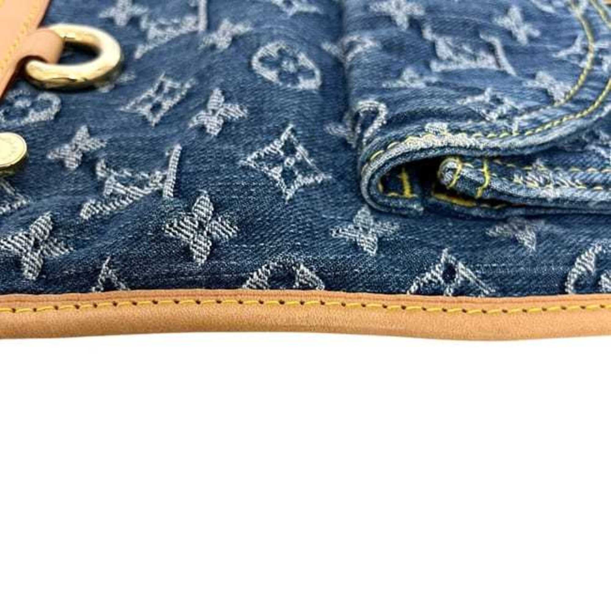 Louis Vuitton Louis Vuitton Flat Shopper Bag, Blue, Monogram Denim, M95018, Tote Natural Leather, AS0055 LOUIS VUITTON Size ONE SIZE - 7 Thumbnail
