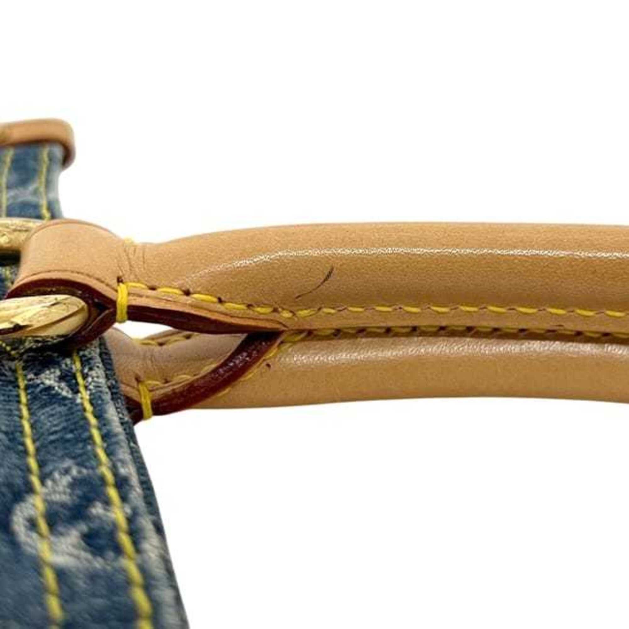 Louis Vuitton Louis Vuitton Flat Shopper Bag, Blue, Monogram Denim, M95018, Tote Natural Leather, AS0055 LOUIS VUITTON Size ONE SIZE - 9 Thumbnail