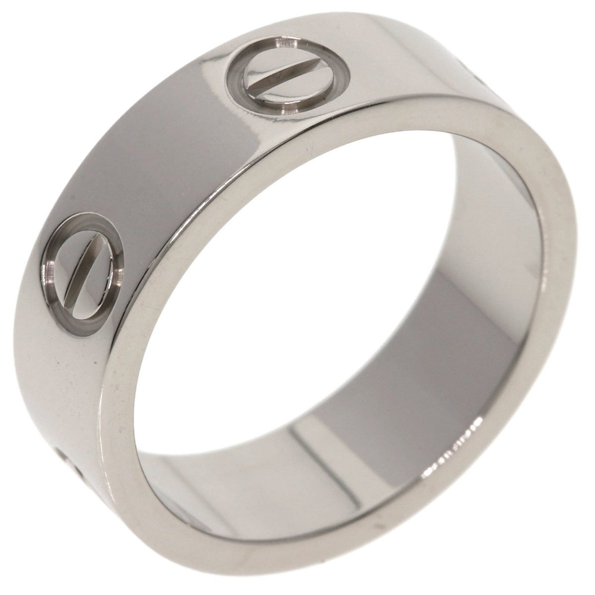 Cartier Cartier Love Ring #49, 18K White Gold, Women's Ring, CARTIER Size ONE SIZE - 2 Thumbnail