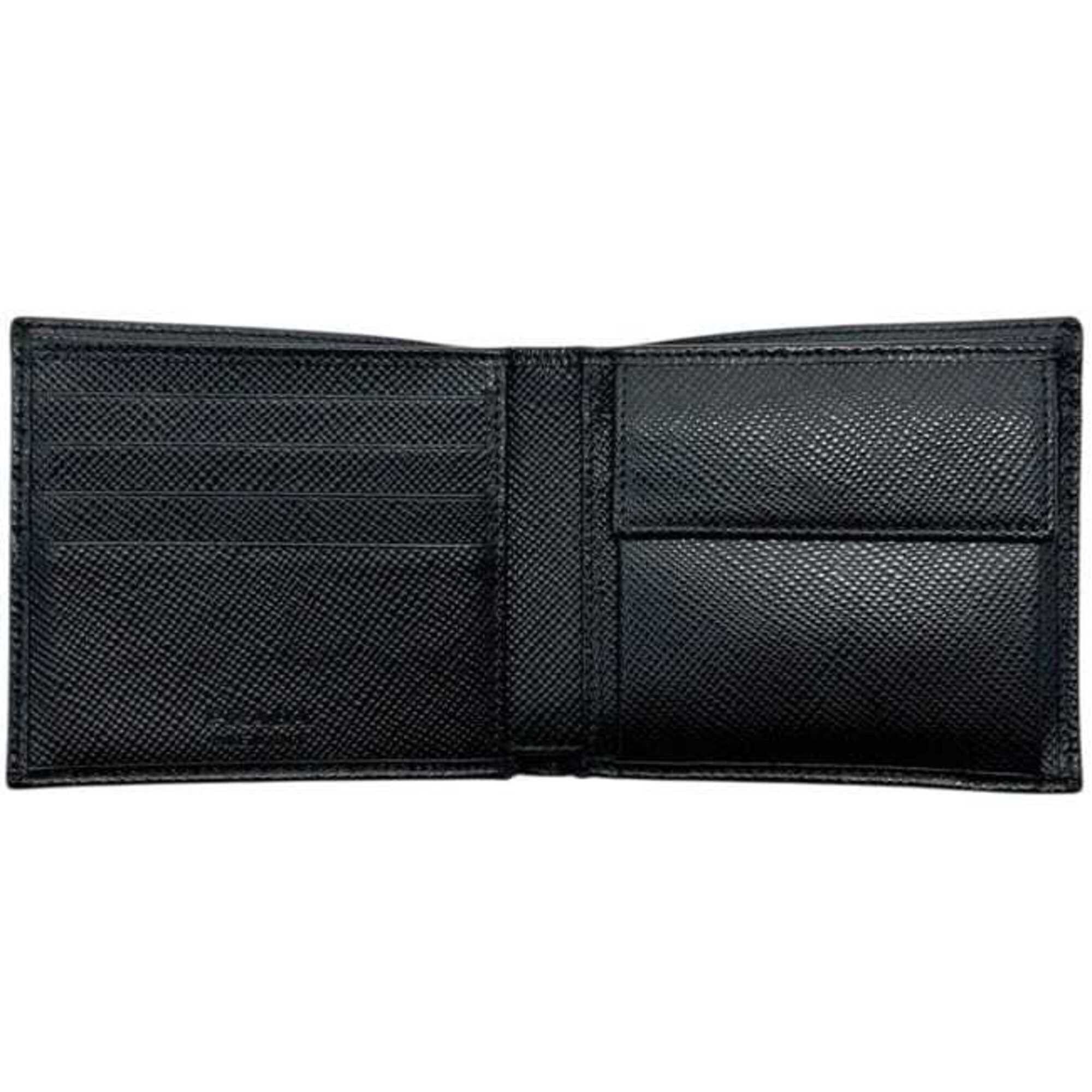 Prada Prada bi-fold wallet, black (NERO), 2MO738, Saffiano leather, CUIR 62 A PRADA Size ONE SIZE - 8 Thumbnail