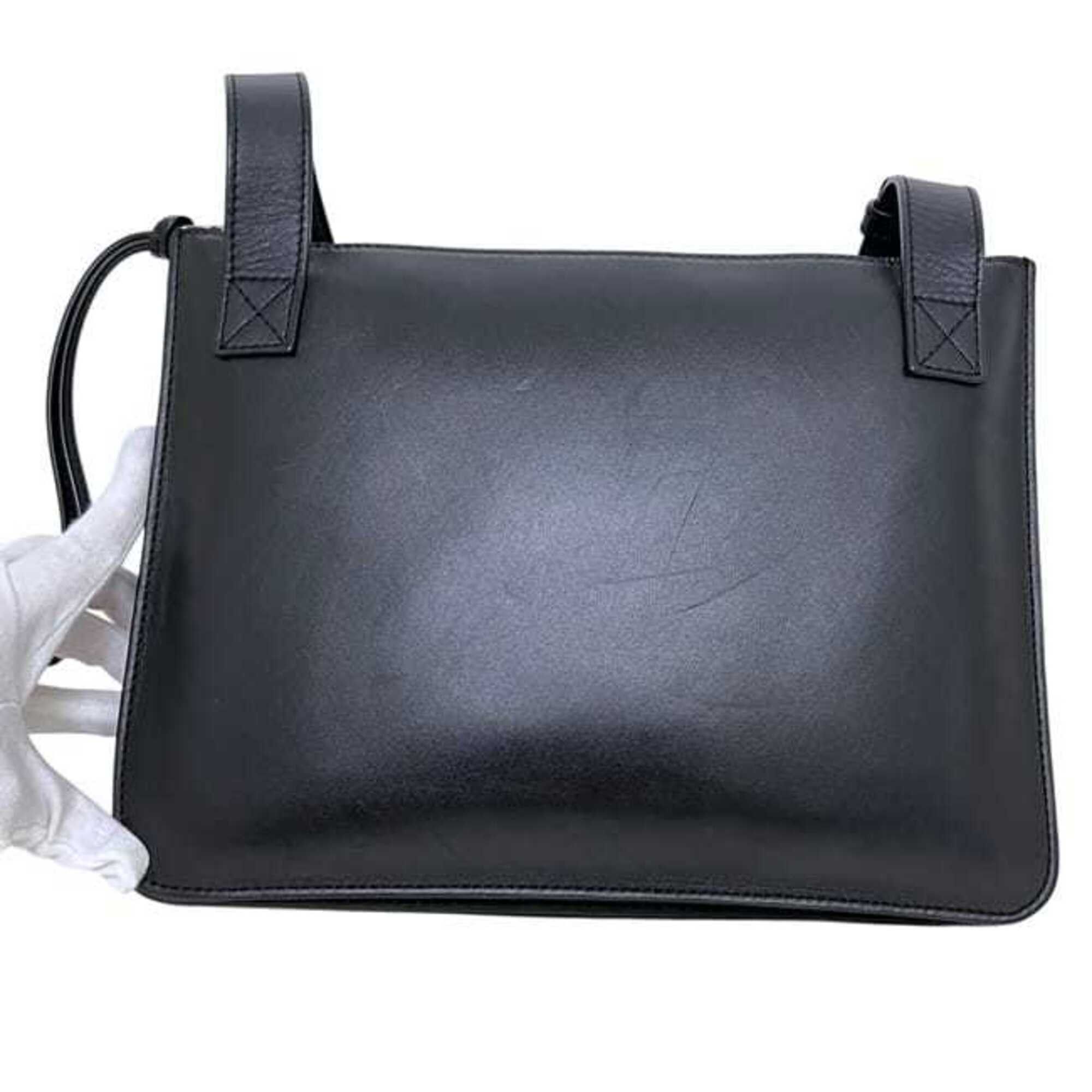 Loewe Loewe Shoulder Bag, Gusset Flat, Black, Anagram, Crossbody, Leather, 651934 LOEWE Size ONE SIZE - 11 Thumbnail