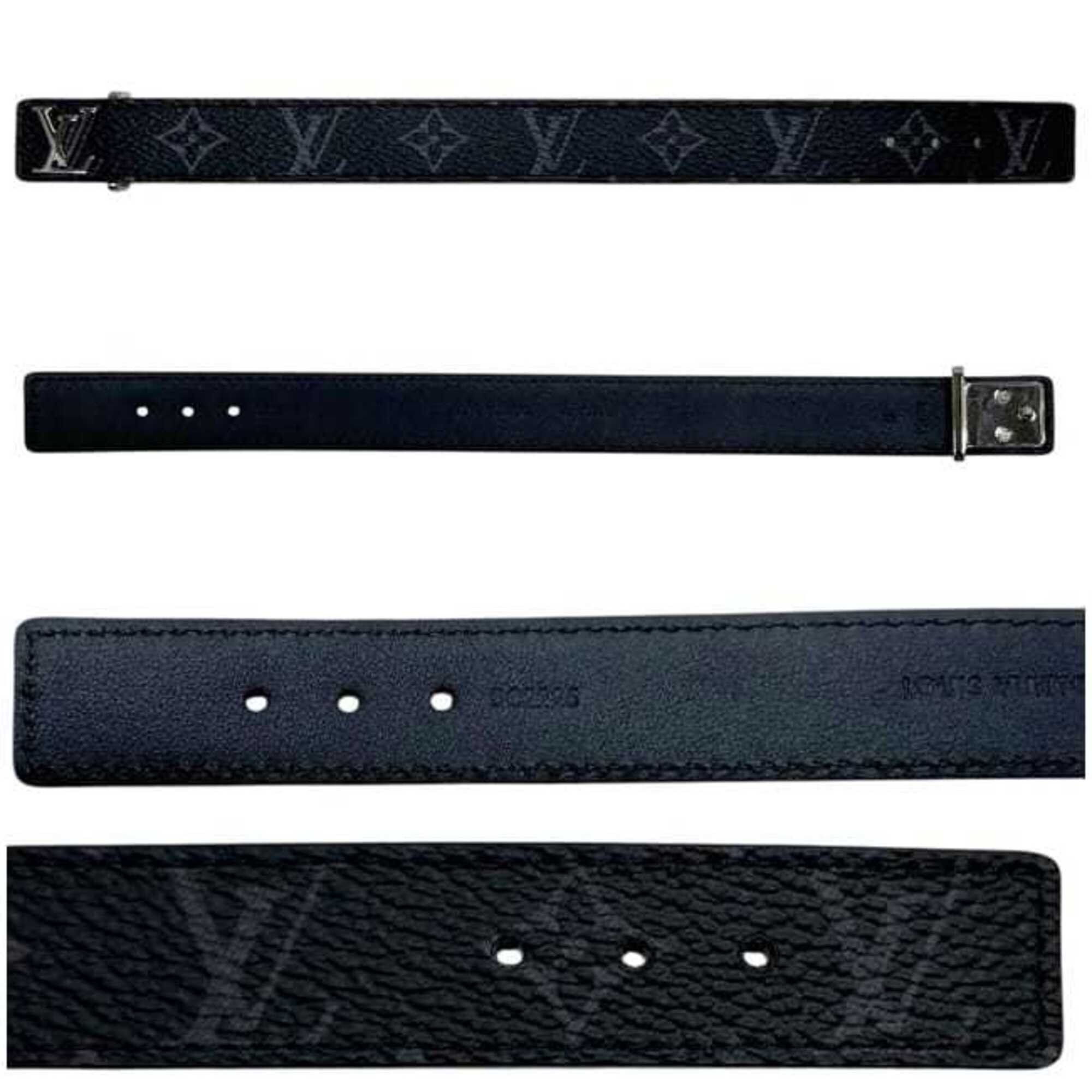 Louis Vuitton Louis Vuitton Bracelet LV Black Monogram Eclipse M6456 Size 19 Canvas BC2295 LOUIS VUITTON Size ONE SIZE - 6 Thumbnail