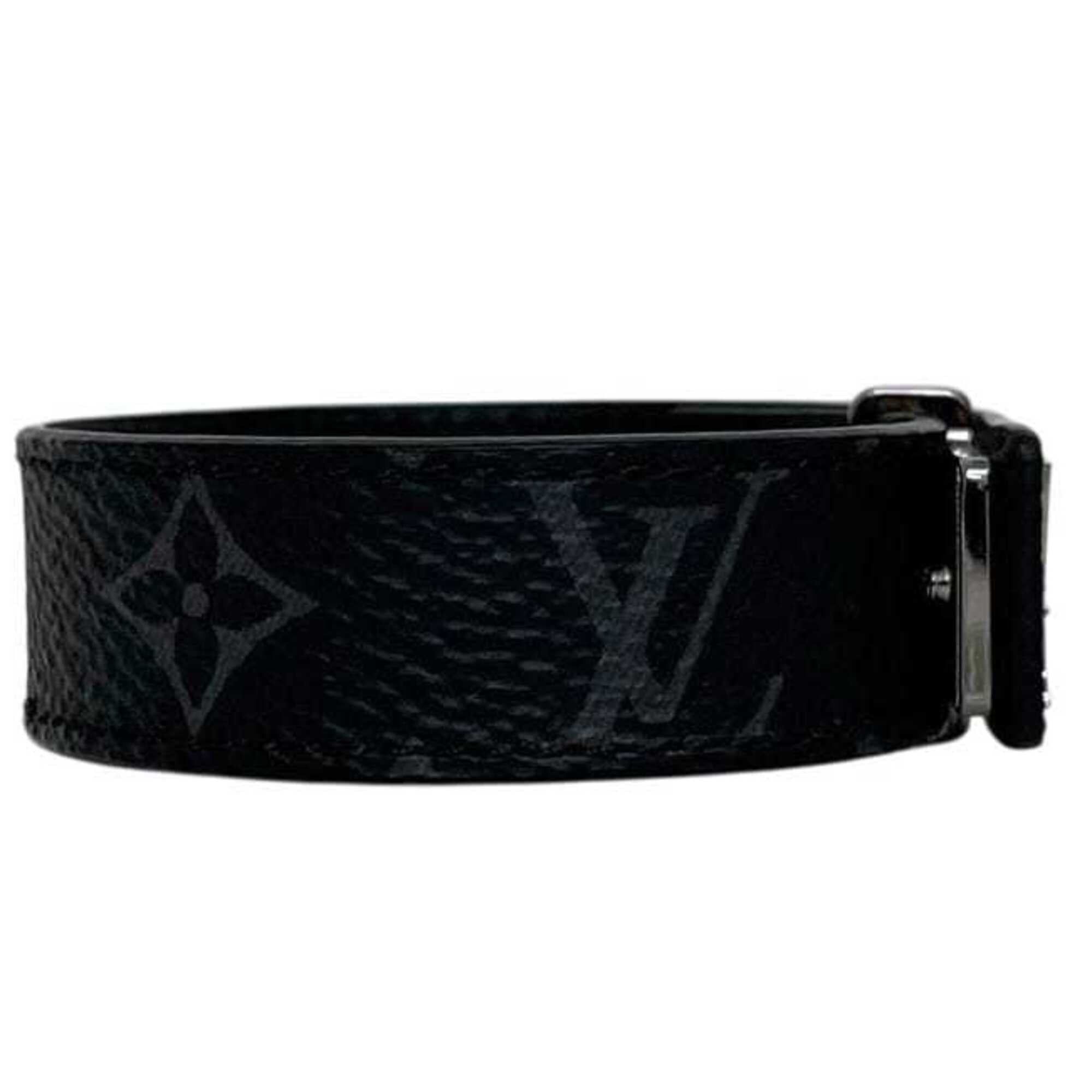 Louis Vuitton Louis Vuitton Bracelet LV Black Monogram Eclipse M6456 Size 19 Canvas BC2295 LOUIS VUITTON Size ONE SIZE - 5 Thumbnail