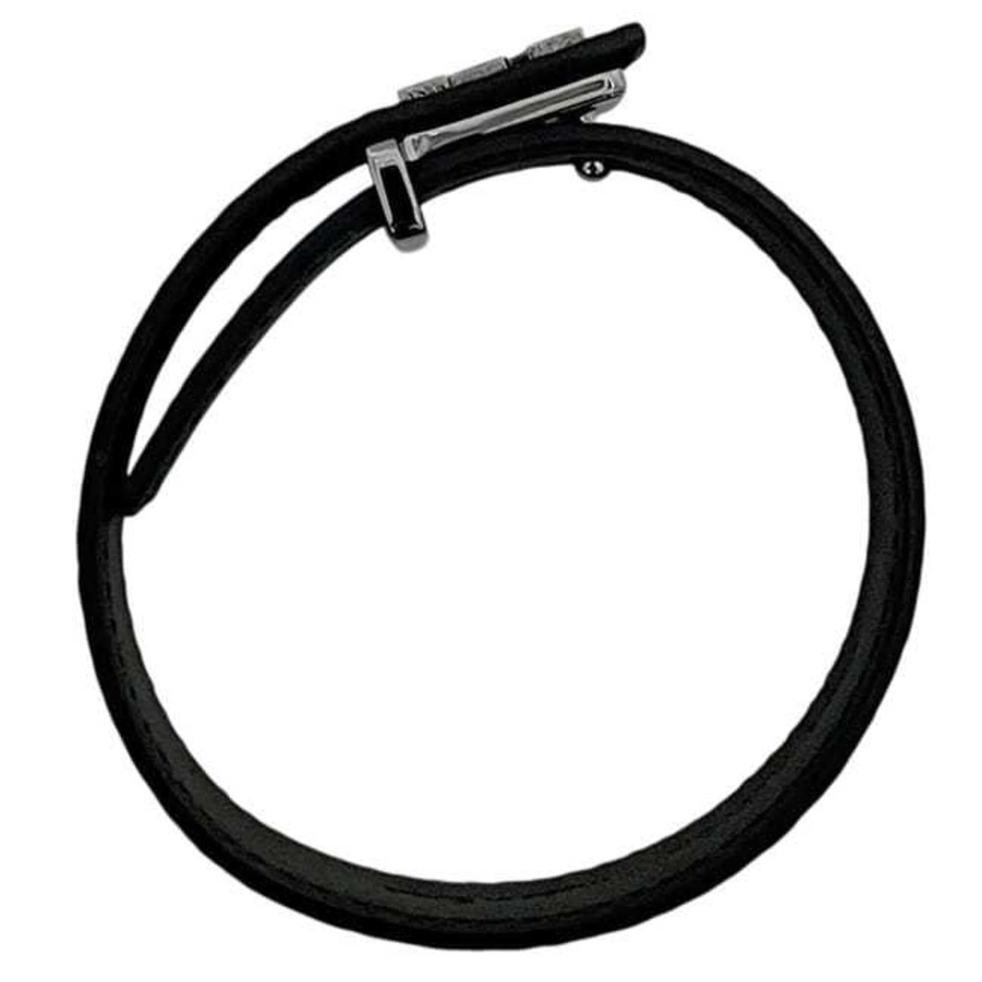 Louis Vuitton Louis Vuitton Bracelet LV Black Monogram Eclipse M6456 Size 19 Canvas BC2295 LOUIS VUITTON Size ONE SIZE - 8 Thumbnail