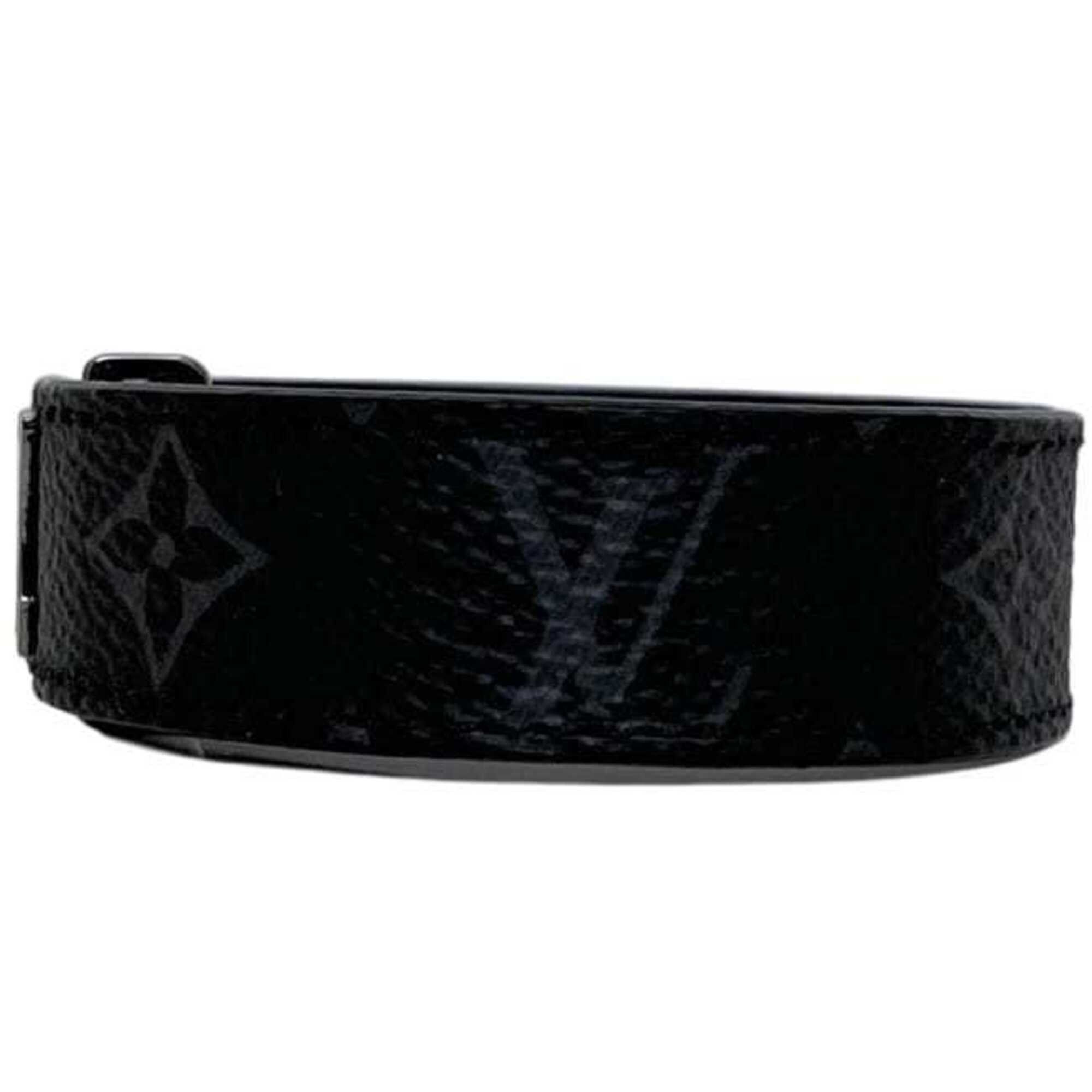 Louis Vuitton Louis Vuitton Bracelet LV Black Monogram Eclipse M6456 Size 19 Canvas BC2295 LOUIS VUITTON Size ONE SIZE - 3 Thumbnail
