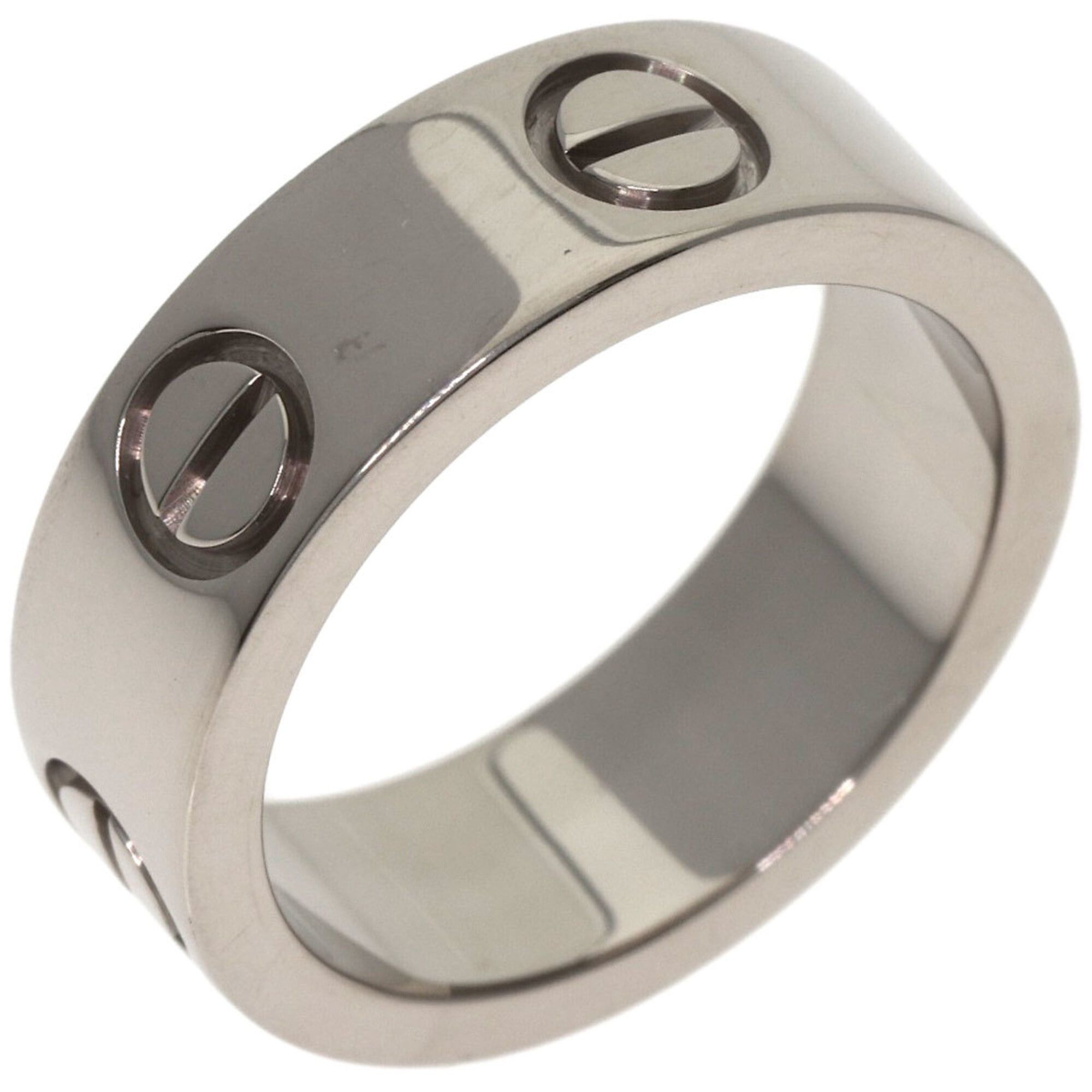 Cartier Cartier Love Ring #47, 18K White Gold, Women's Ring, CARTIER Size ONE SIZE - 2 Thumbnail