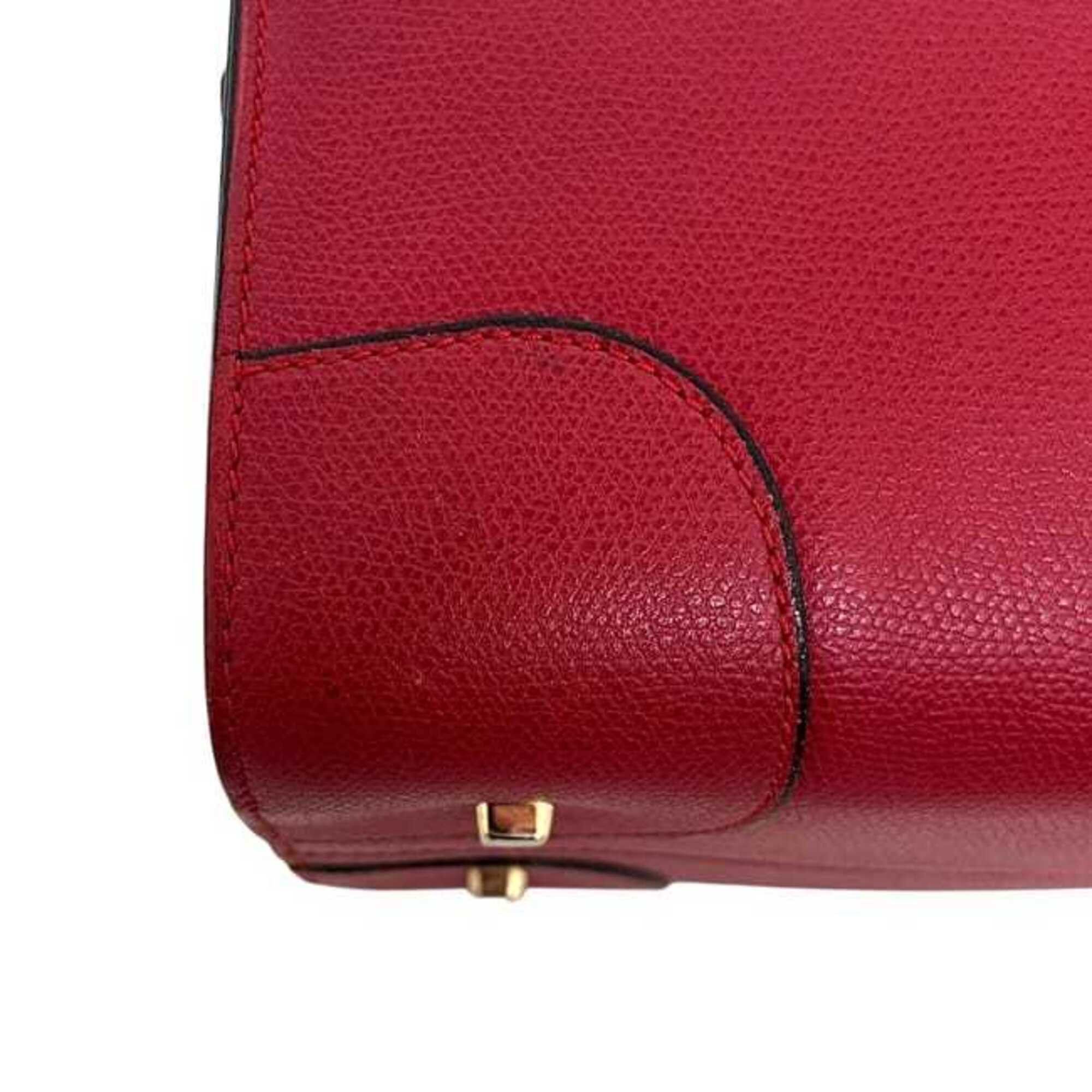 Valextra Valextra Boston Bag Small Red Babila WBBB0031028LOC99 Handbag Leather Size ONE SIZE - 9 Thumbnail
