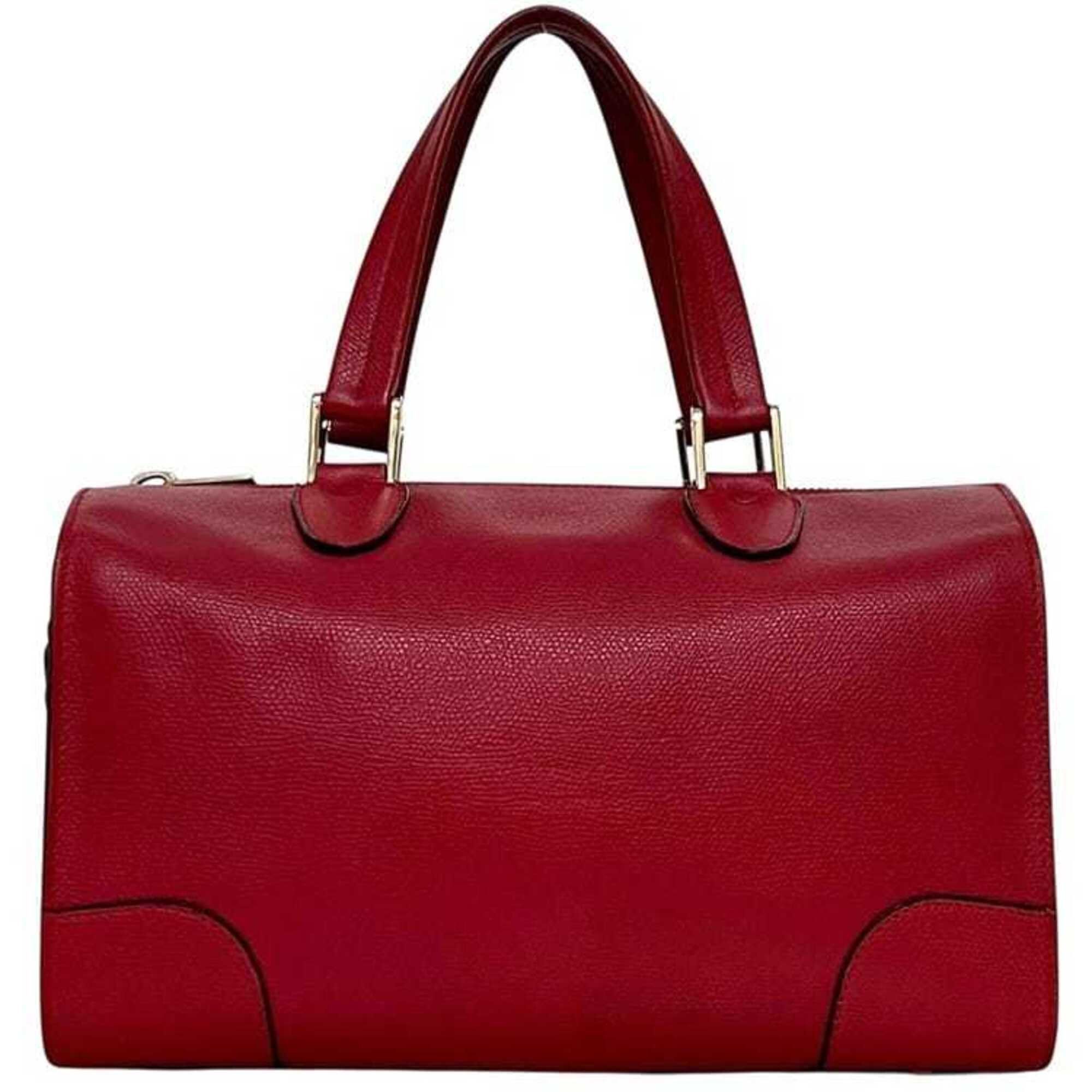 Valextra Valextra Boston Bag Small Red Babila WBBB0031028LOC99 Handbag Leather Size ONE SIZE - 2 Thumbnail
