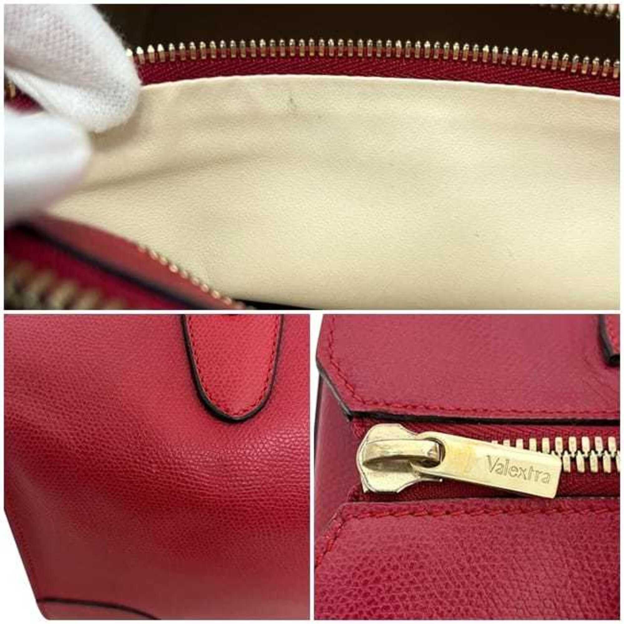 Valextra Valextra Boston Bag Small Red Babila WBBB0031028LOC99 Handbag Leather Size ONE SIZE - 6 Thumbnail