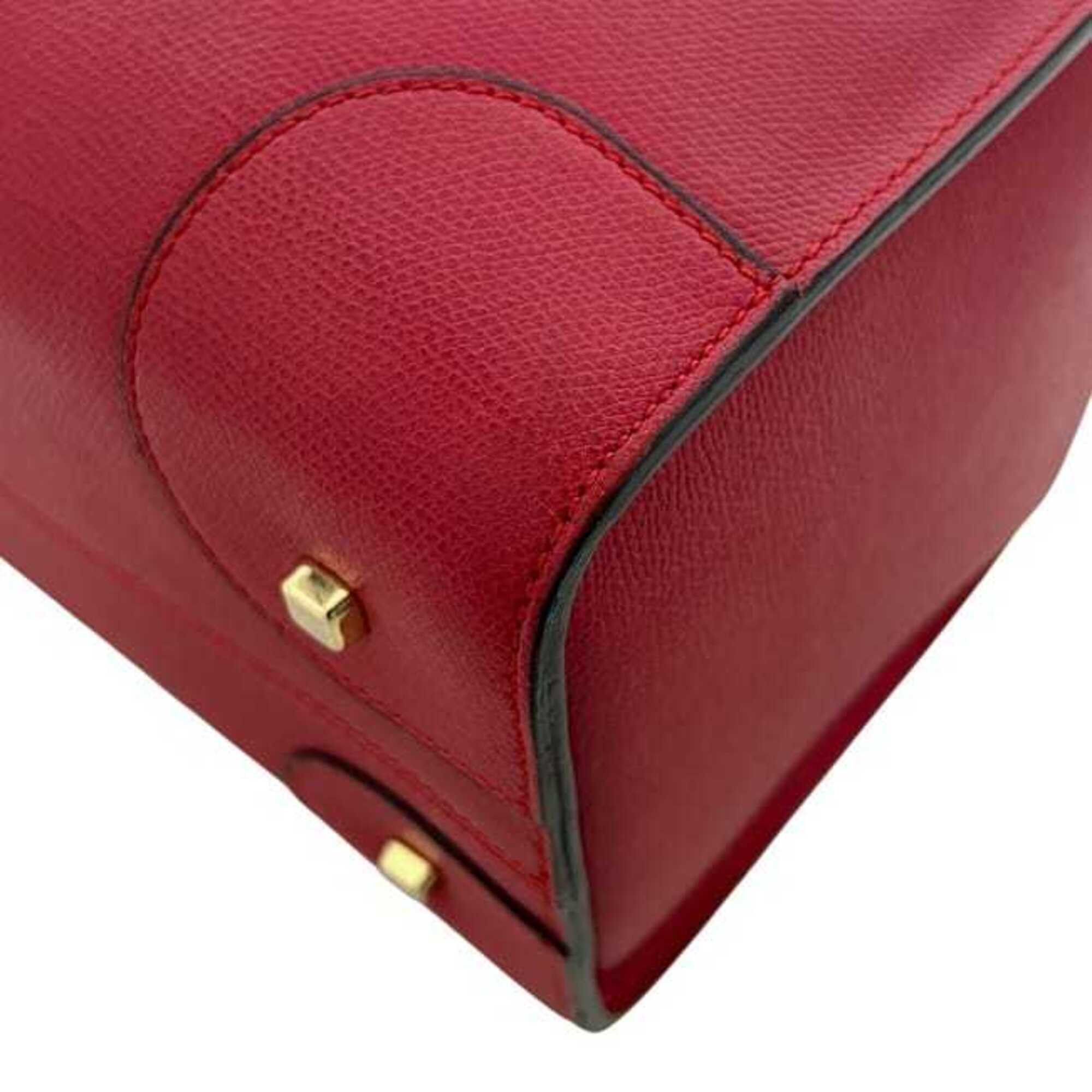 Valextra Valextra Boston Bag Small Red Babila WBBB0031028LOC99 Handbag Leather Size ONE SIZE - 8 Thumbnail