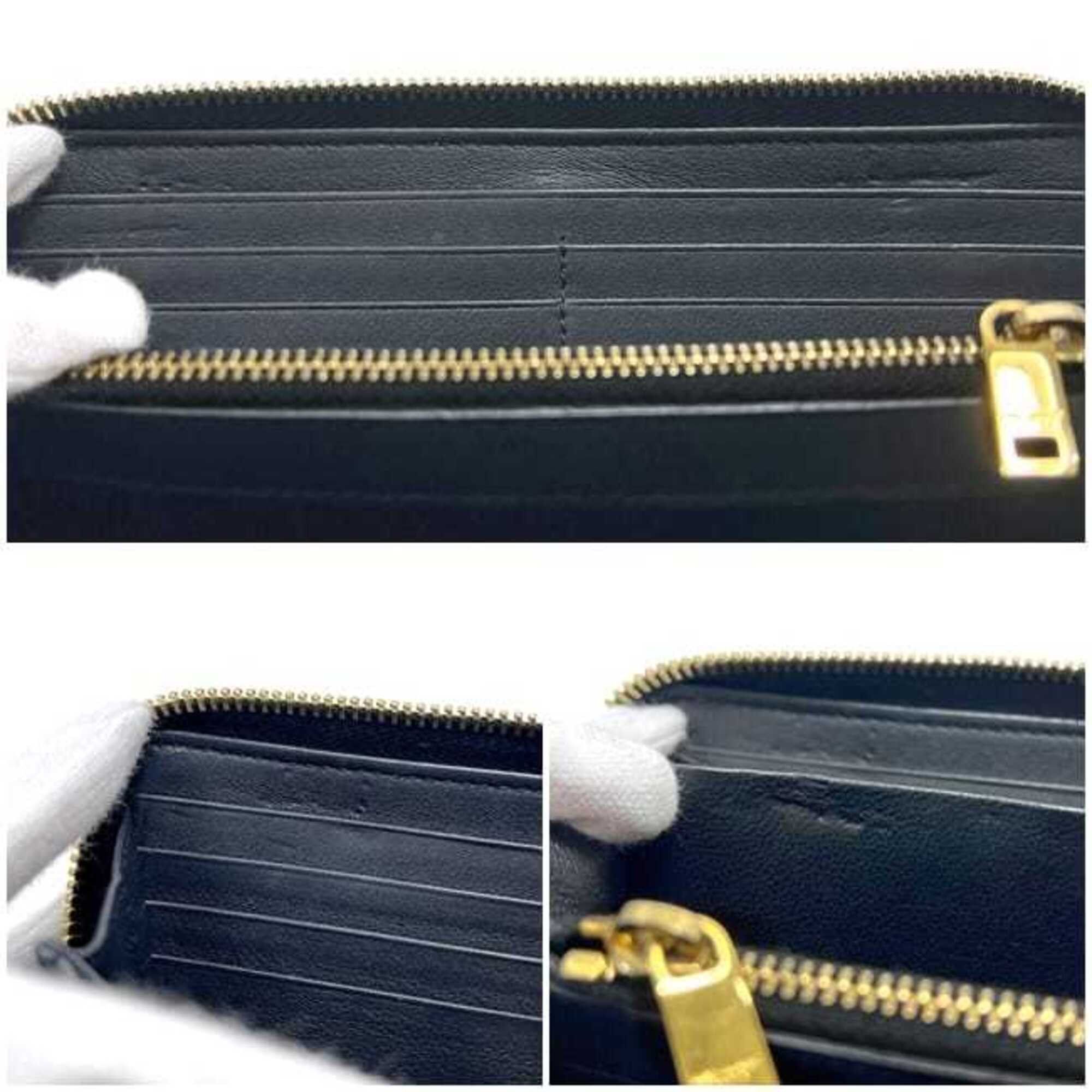 Saint Laurent Paris Saint Laurent Round Long Wallet, Black, Cassandra CFP 414570 1017, YSL Leather, SAINT LAURENT PARIS Size ONE SIZE - 11 Thumbnail