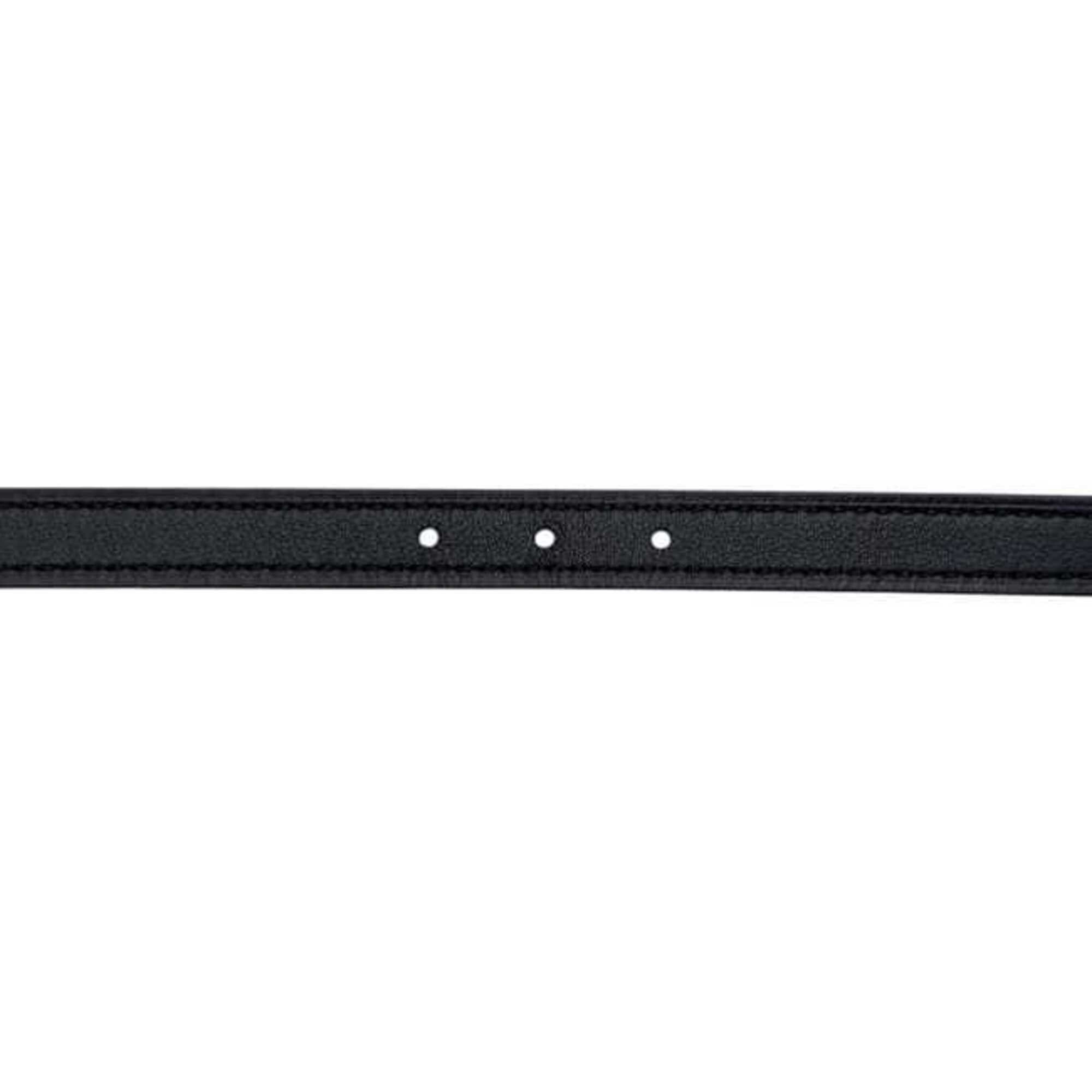 Hermes Hermes belt, black and orange, reversible, waist, 71cm, 13mm, leather (Veau Swift Veau Epsom), B stamp. Size ONE SIZE - 8 Thumbnail
