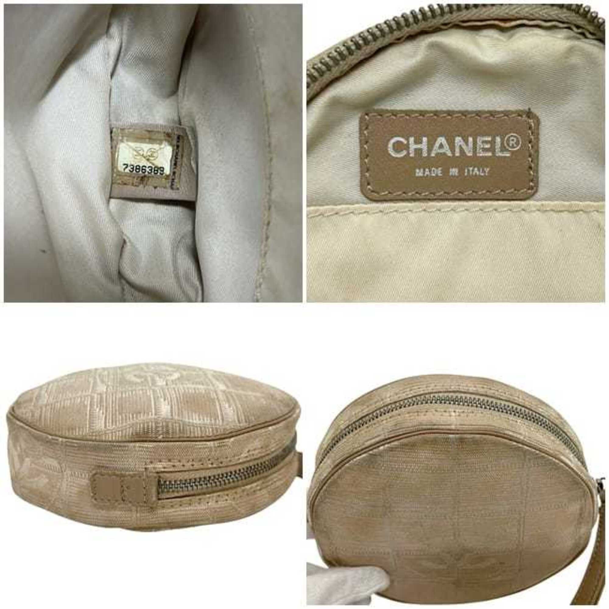 Chanel Chanel New Travel Pouch Beige A17681 (Serial No. 7) Nylon 7386389 CHANEL Size ONE SIZE - 6 Thumbnail