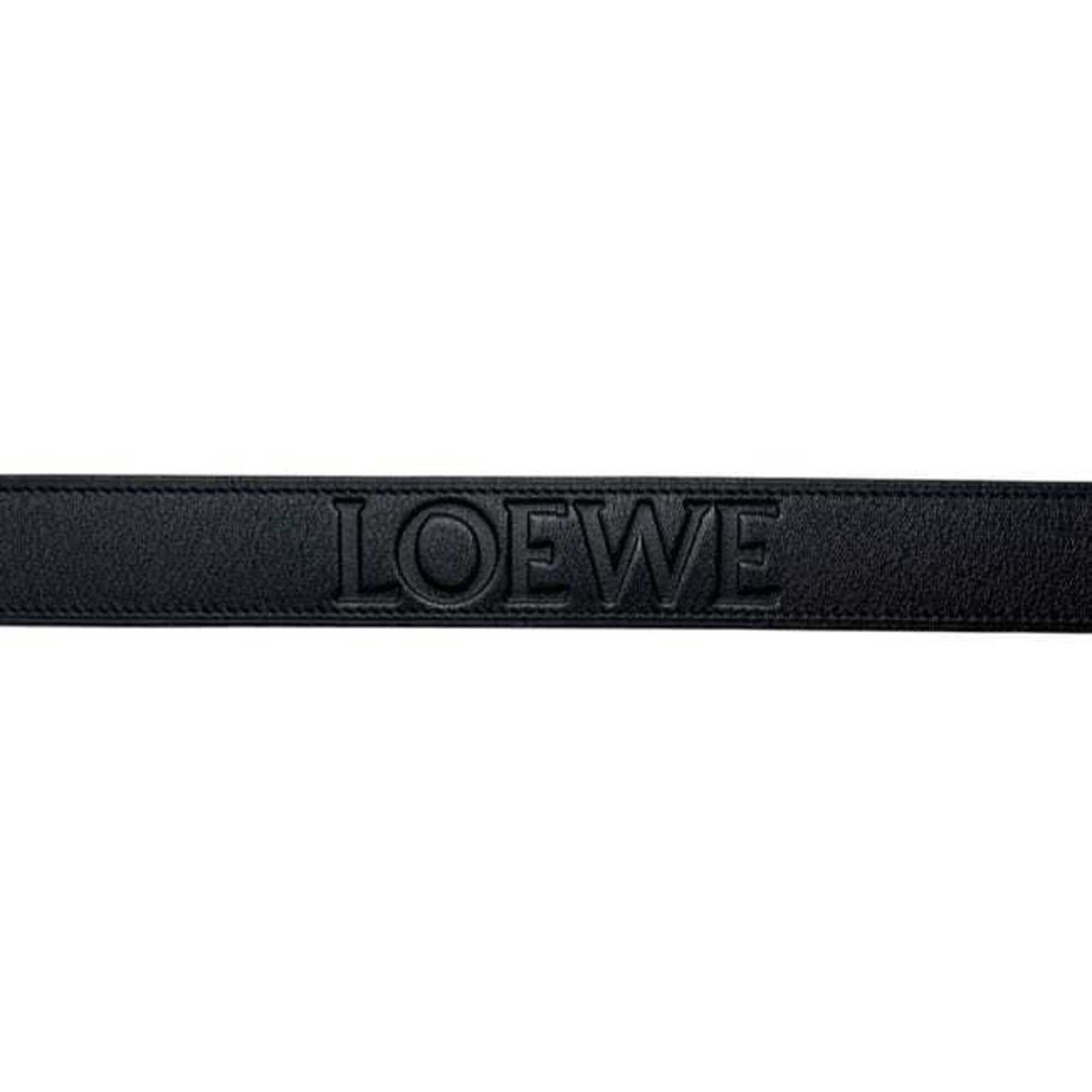 Loewe Loewe belt, black, waist 80cm, 30mm thick, leather, 182021 LOEWE Size ONE SIZE - 9 Thumbnail