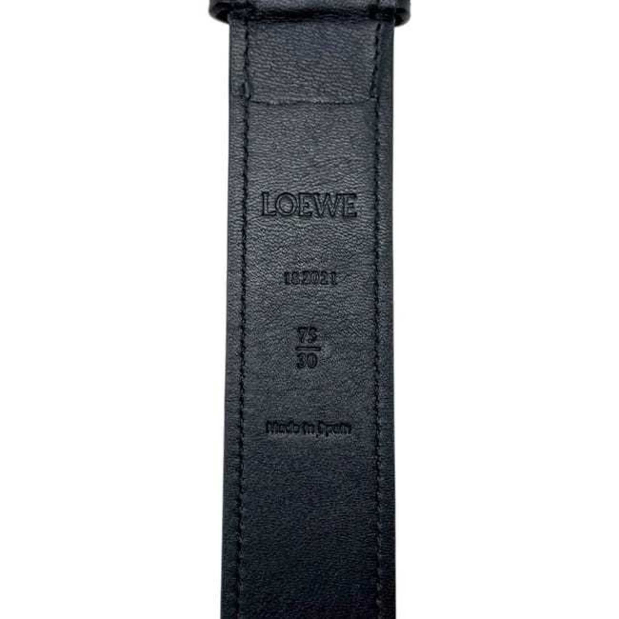 Loewe Loewe belt, black, waist 80cm, 30mm thick, leather, 182021 LOEWE Size ONE SIZE - 10 Thumbnail