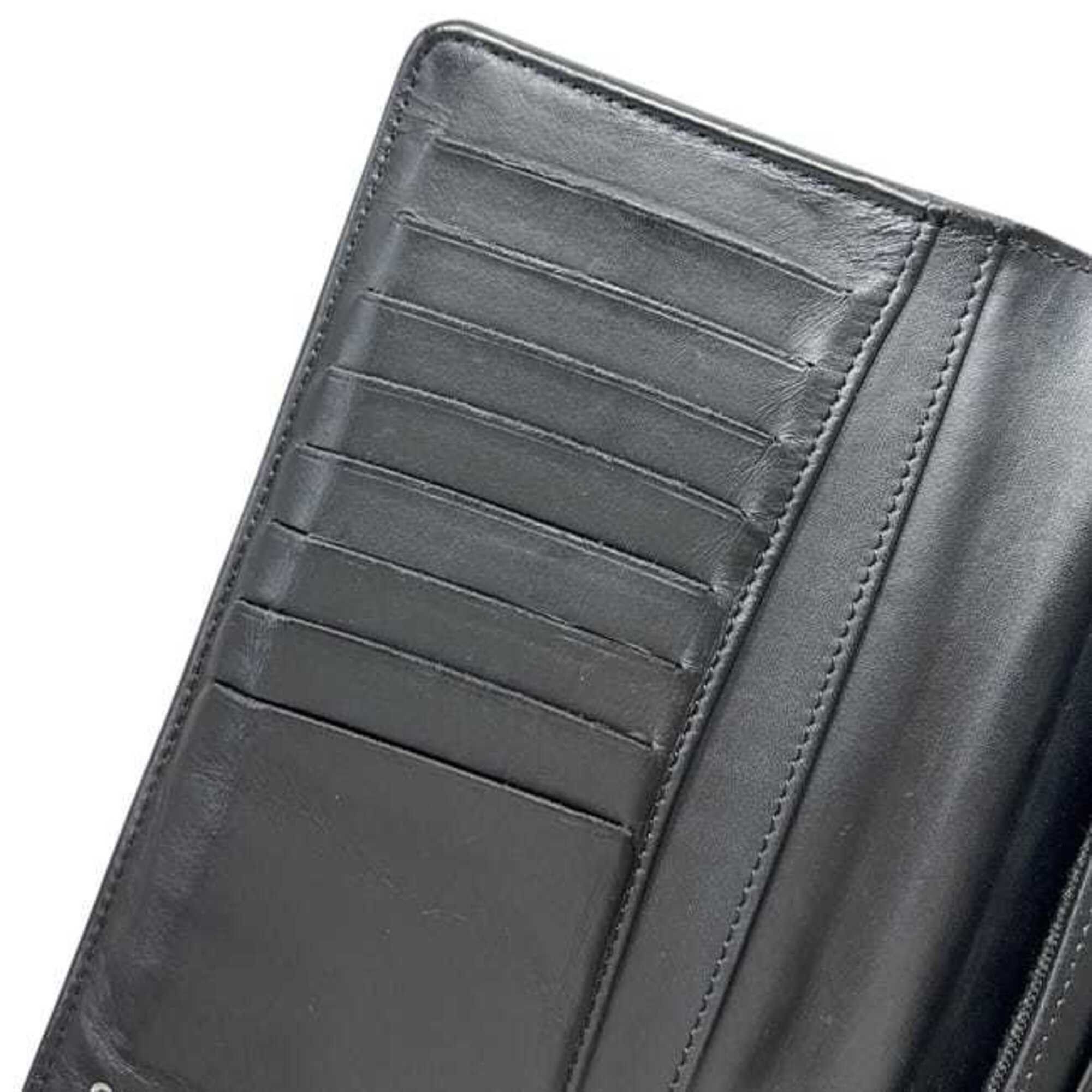 Chanel Chanel bi-fold long wallet, black, glitter, Matelassé, Coco Mark, caviar leather, serial number 19 series. Size ONE SIZE - 8 Thumbnail