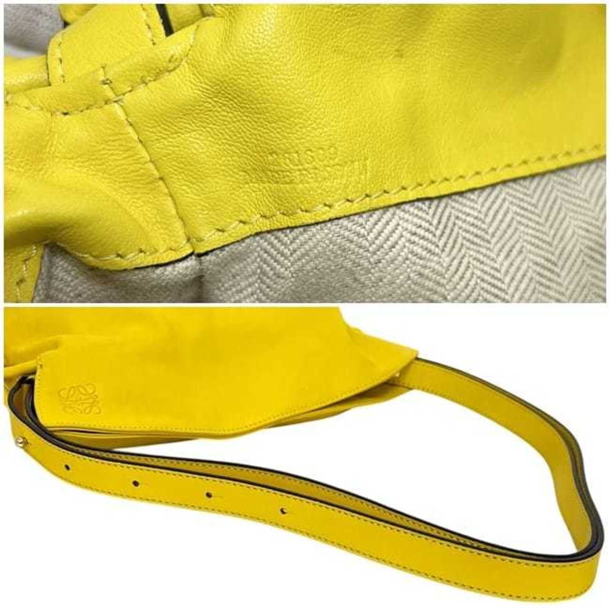 Loewe Loewe 2-way bag, Flamenco Knot, Yellow, Anagram, 334.81.K65, Shoulder bag/Tote Nappa leather, 261609 LOEWE Size ONE SIZE - 6 Thumbnail