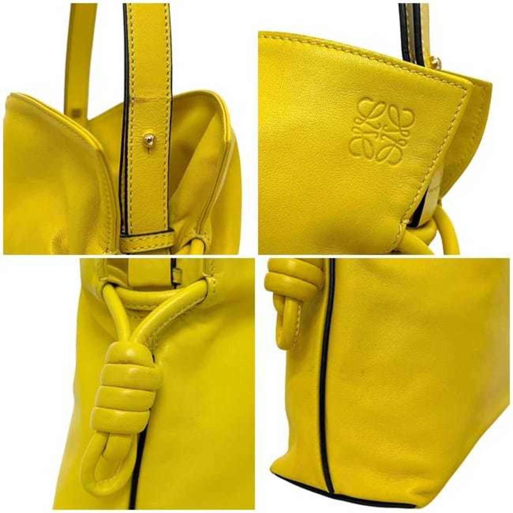 Loewe Loewe 2-way bag, Flamenco Knot, Yellow, Anagram, 334.81.K65, Shoulder bag/Tote Nappa leather, 261609 LOEWE Size ONE SIZE - 8 Thumbnail