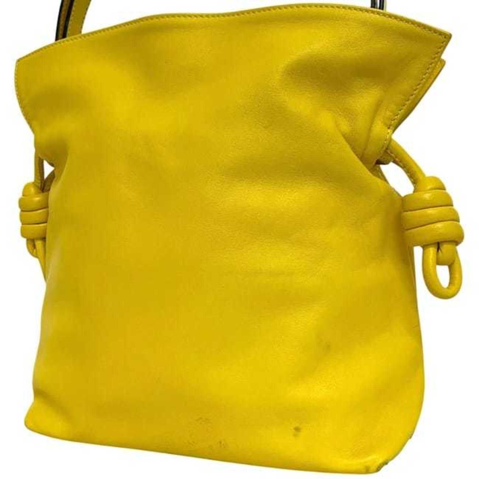 Loewe Loewe 2-way bag, Flamenco Knot, Yellow, Anagram, 334.81.K65, Shoulder bag/Tote Nappa leather, 261609 LOEWE Size ONE SIZE - 9 Thumbnail