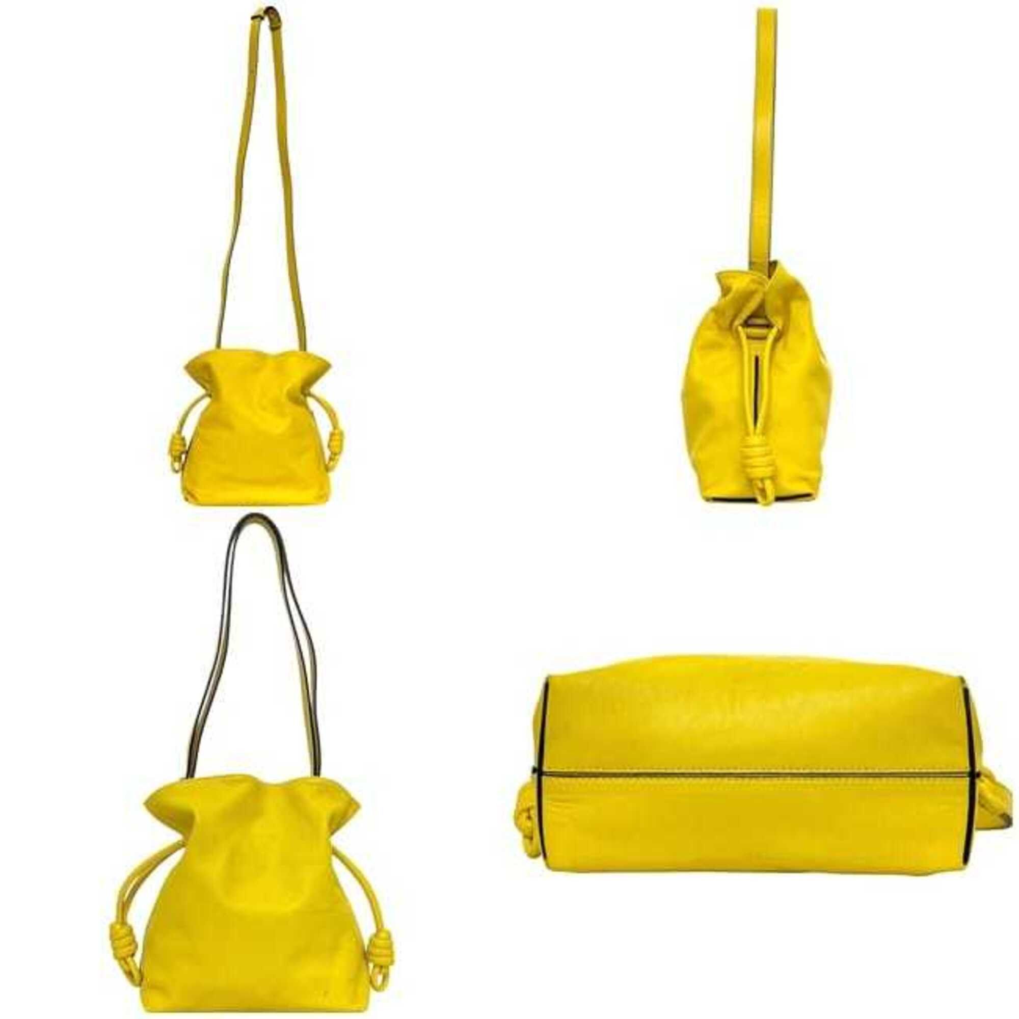 Loewe Loewe 2-way bag, Flamenco Knot, Yellow, Anagram, 334.81.K65, Shoulder bag/Tote Nappa leather, 261609 LOEWE Size ONE SIZE - 3 Thumbnail