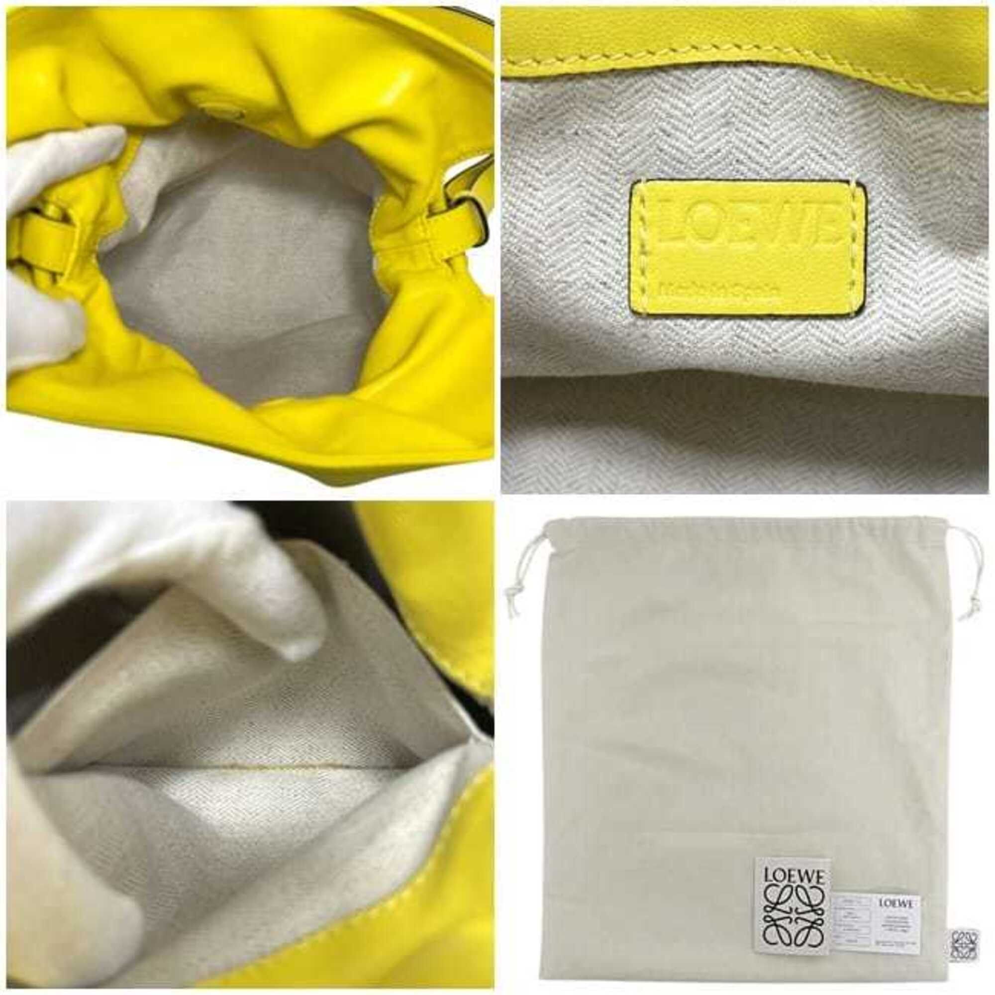 Loewe Loewe 2-way bag, Flamenco Knot, Yellow, Anagram, 334.81.K65, Shoulder bag/Tote Nappa leather, 261609 LOEWE Size ONE SIZE - 4 Thumbnail