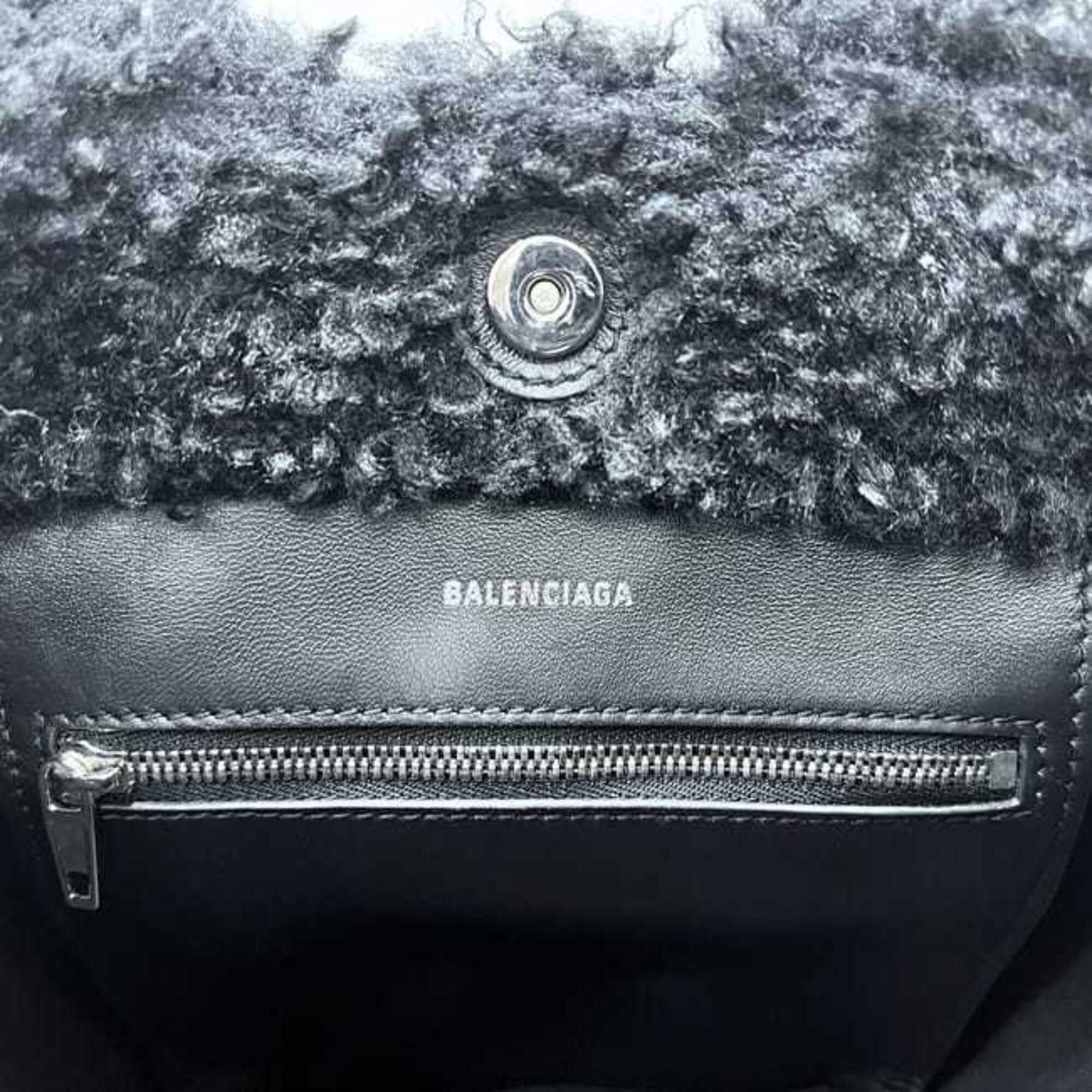 Balenciaga Balenciaga Everyday 2.0 XS North-South Black Shoulder Tote Bag (672793 1000 0 535269) - Polyester Leather BALENCIAGA Size ONE SIZE - 6 Thumbnail