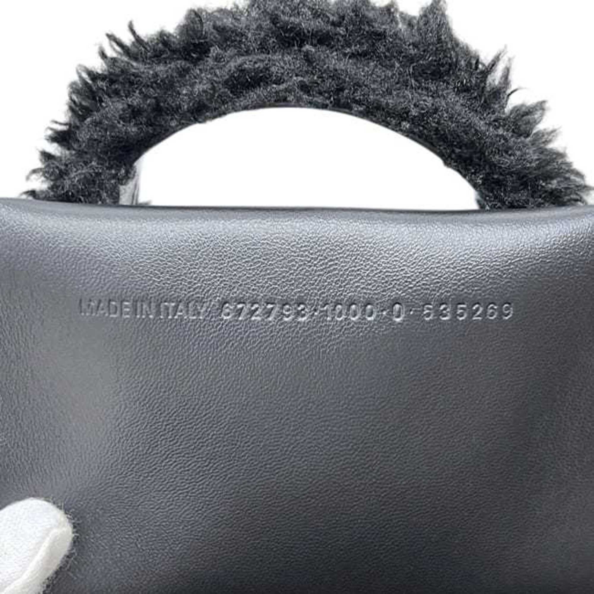 Balenciaga Balenciaga Everyday 2.0 XS North-South Black Shoulder Tote Bag (672793 1000 0 535269) - Polyester Leather BALENCIAGA Size ONE SIZE - 7 Thumbnail