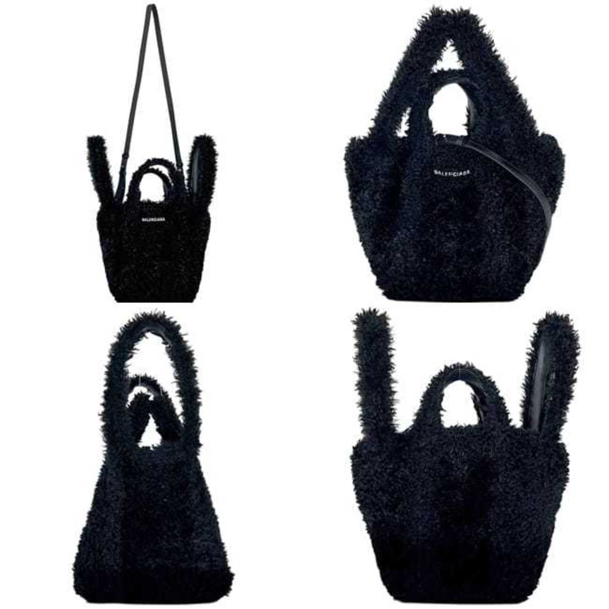 Balenciaga Balenciaga Everyday 2.0 XS North-South Black Shoulder Tote Bag (672793 1000 0 535269) - Polyester Leather BALENCIAGA Size ONE SIZE - 3 Thumbnail