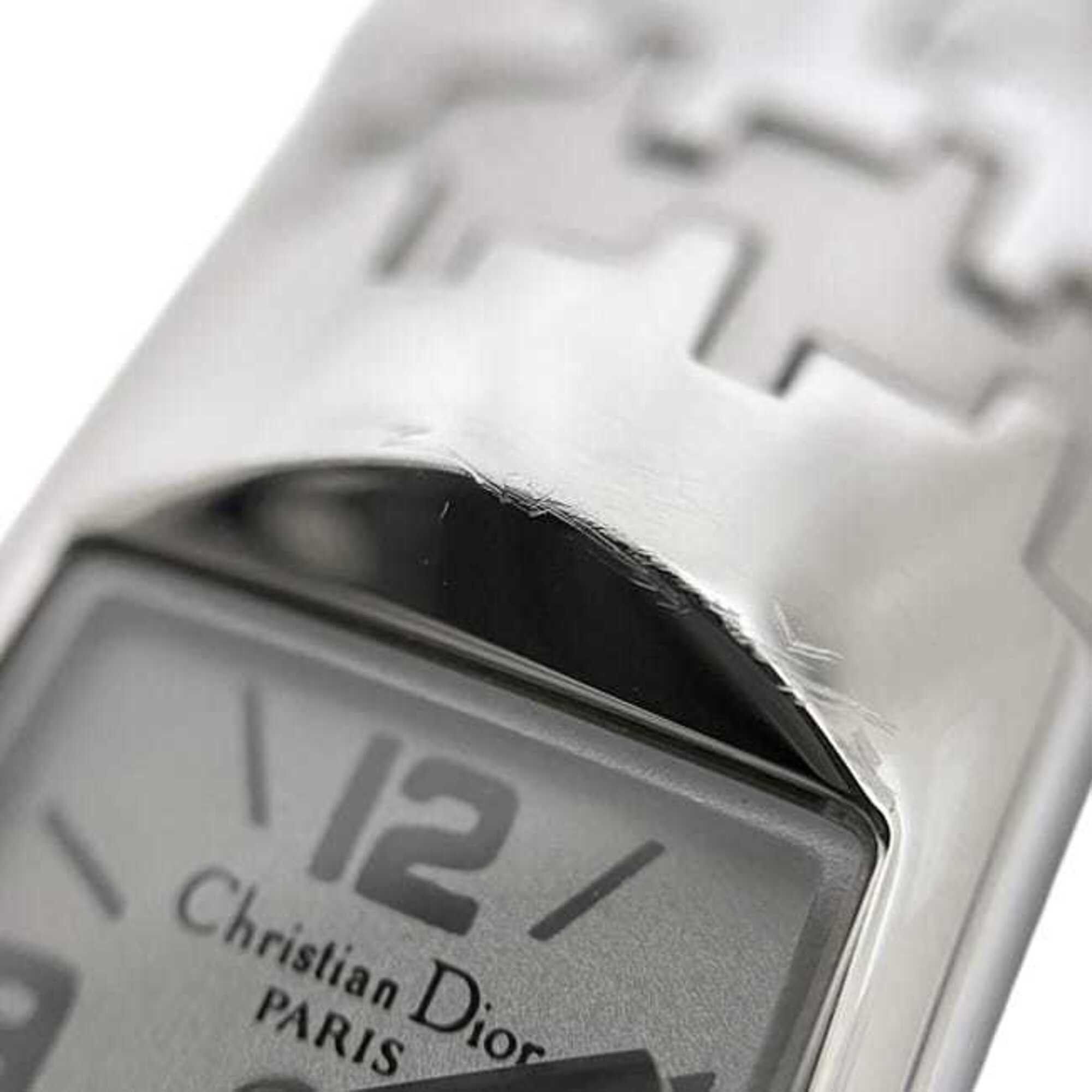 Dior Christian Dior watch, white dial, silver Diophilic D96-100, women's, stainless steel, quartz, OC1*** Size ONE SIZE - 10 Thumbnail