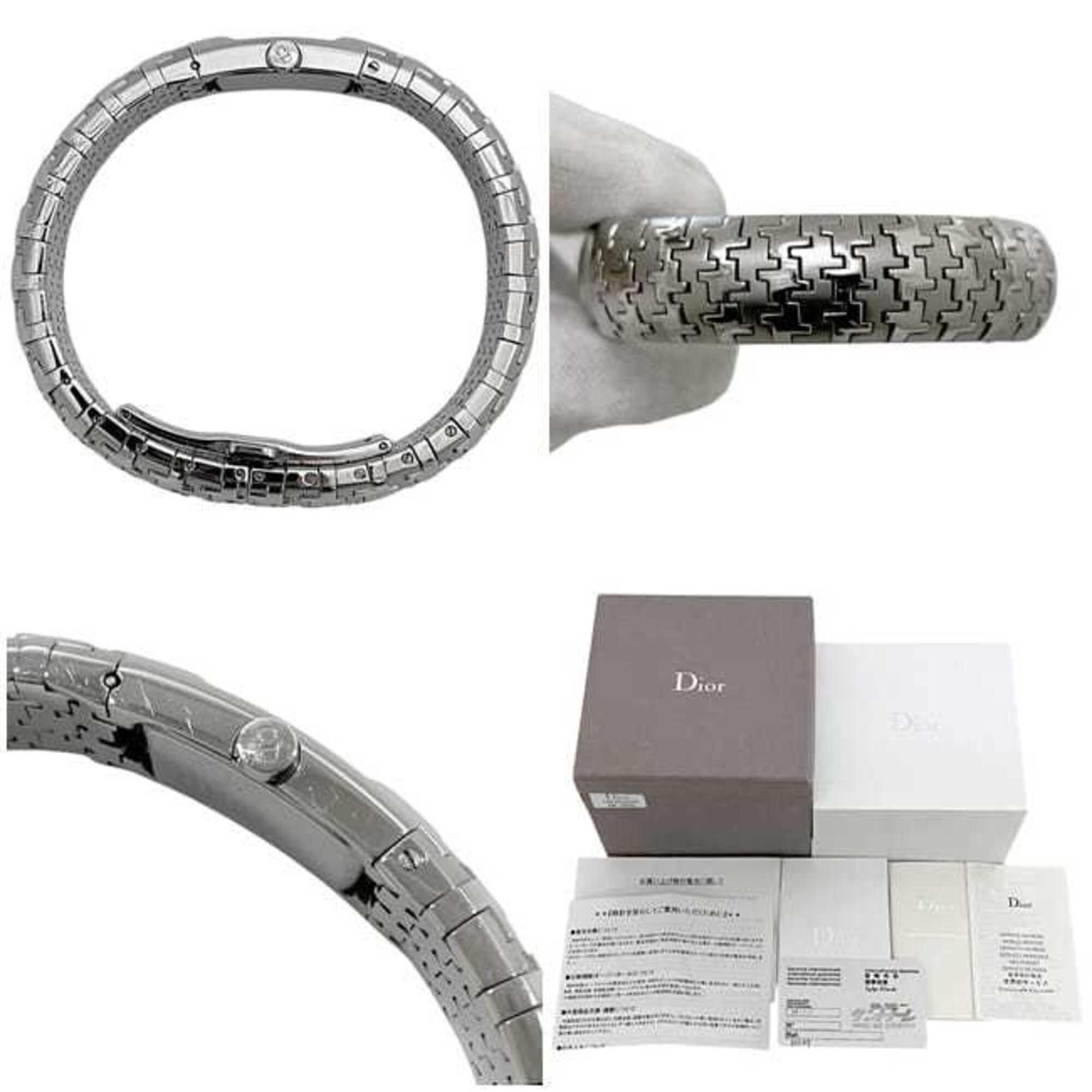 Dior Christian Dior watch, white dial, silver Diophilic D96-100, women's, stainless steel, quartz, OC1*** Size ONE SIZE - 5 Thumbnail