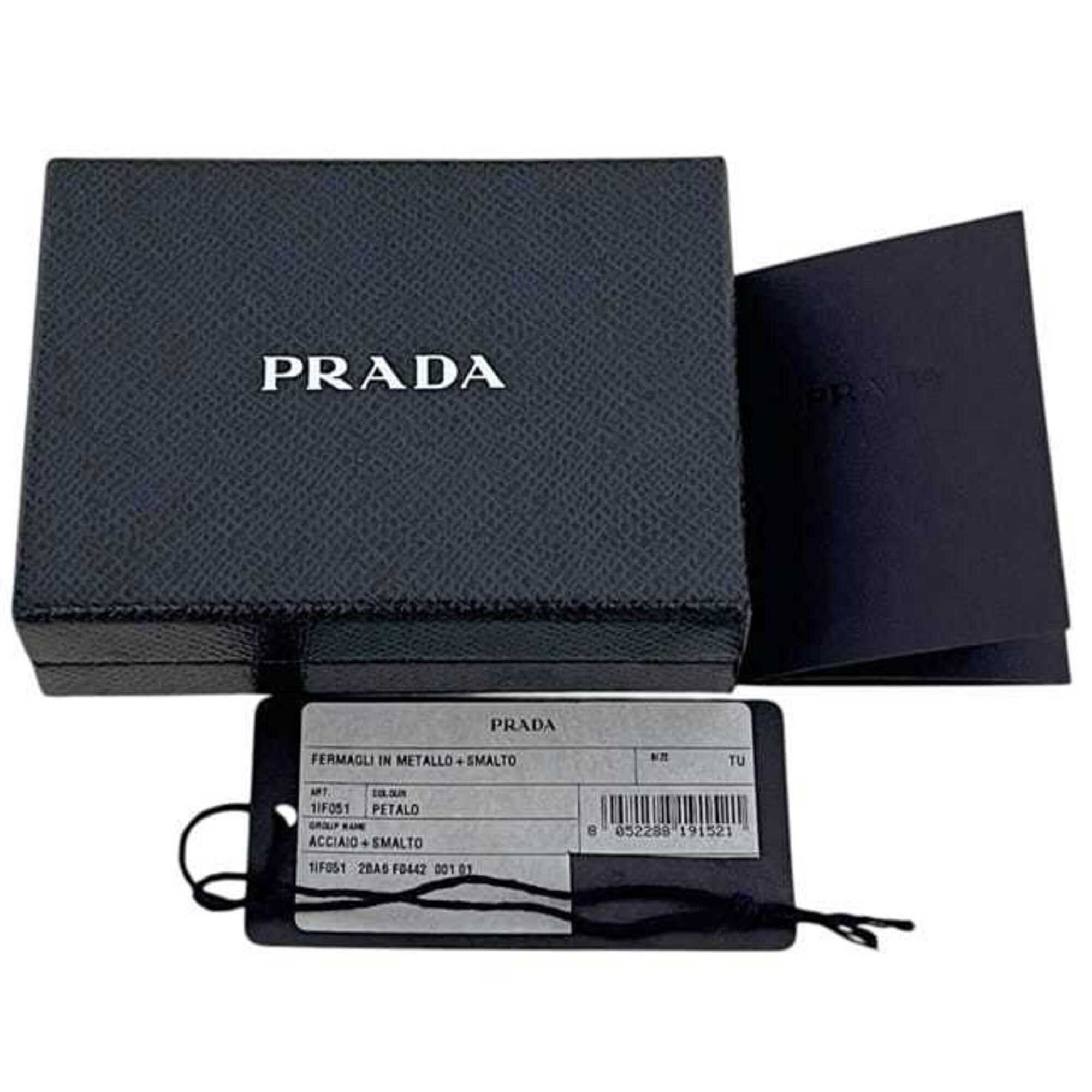 Prada Prada Hairpins, Pink and Silver, 1IF051, Unused, Set of Two, Metal, PRADA Size ONE SIZE - 7 Thumbnail