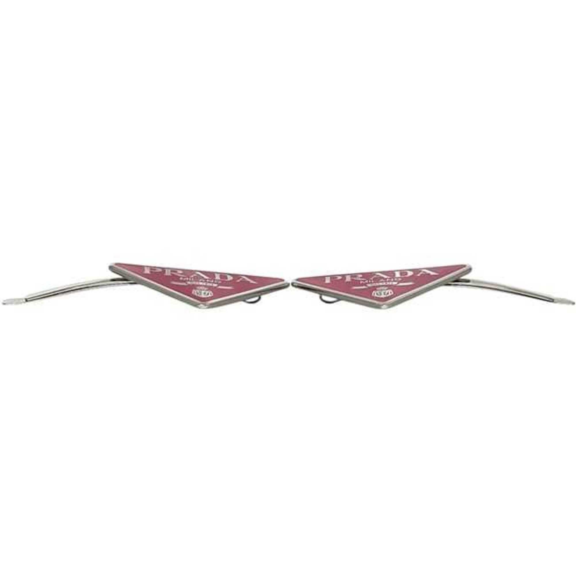 Prada Prada Hairpins, Pink and Silver, 1IF051, Unused, Set of Two, Metal, PRADA Size ONE SIZE - 4 Thumbnail