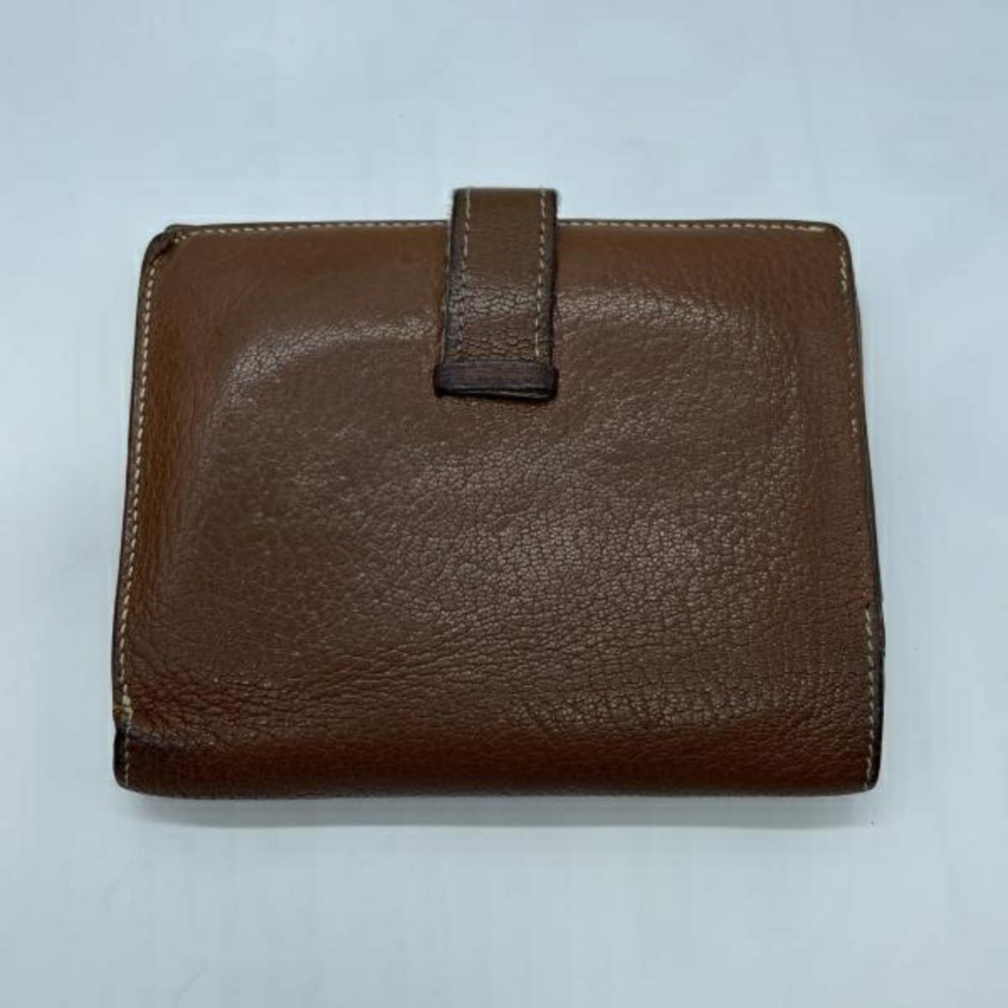 Hermes Hermes Bearn Compact Wallet, Brown, □G stamp Size ONE SIZE - 2 Thumbnail