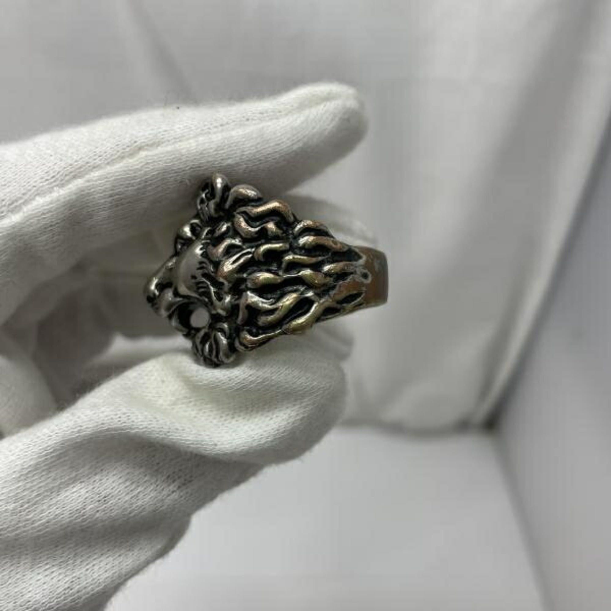 Gucci GUCCI Lion Head Silver Ring Size ONE SIZE - 5 Thumbnail